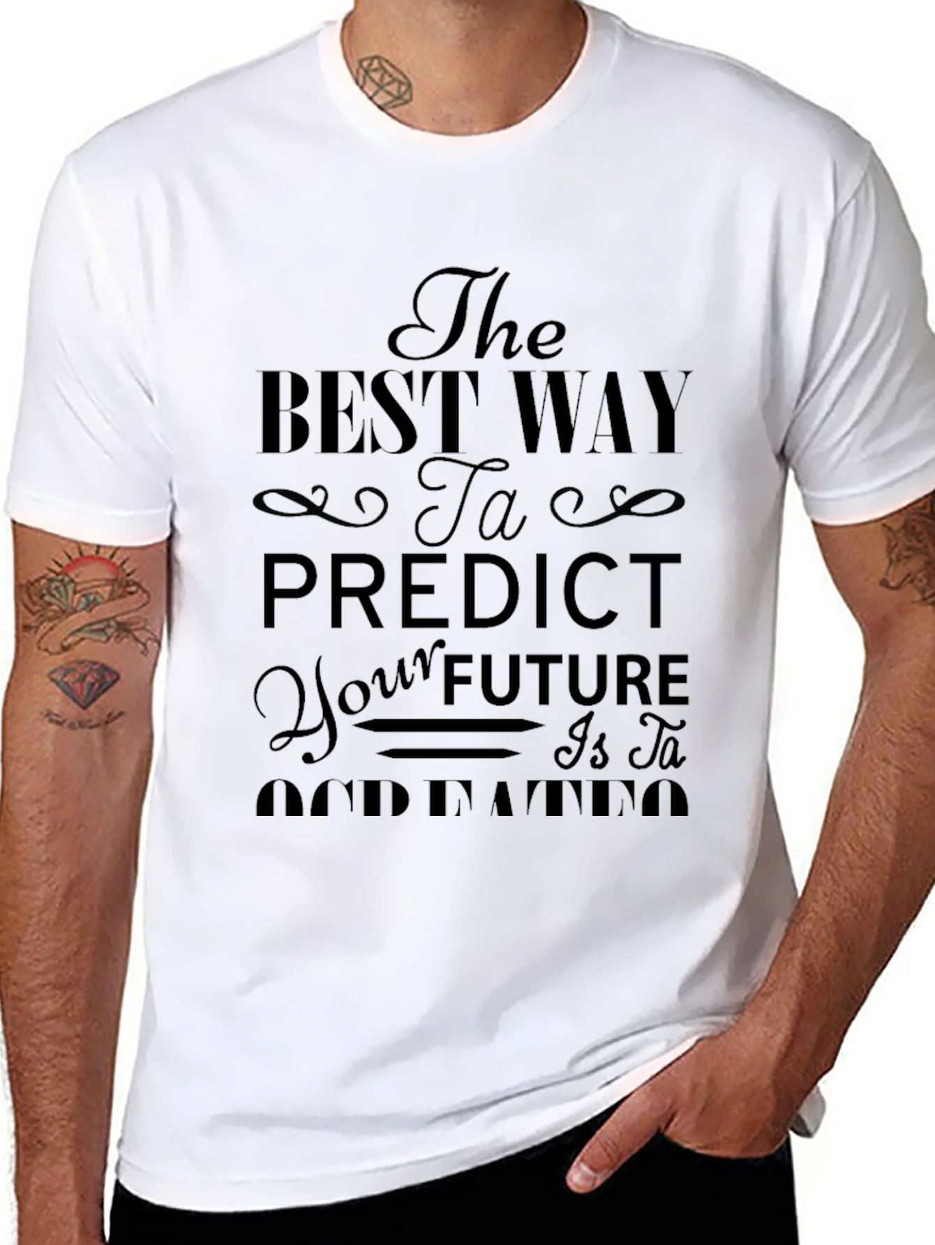 The Best Way to Predict Future Black T-Shirt