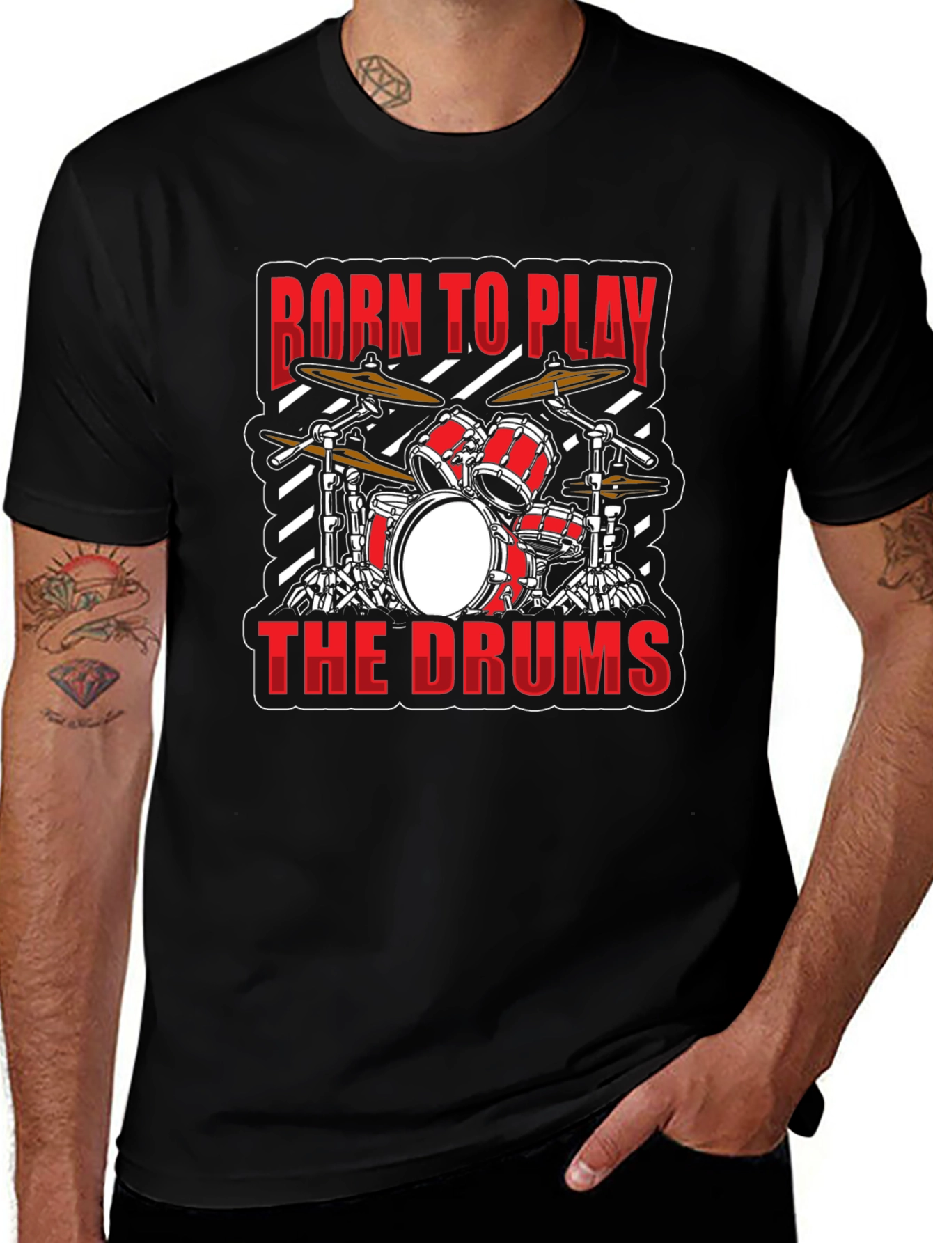 Born to Play the Drums Graphic Tee