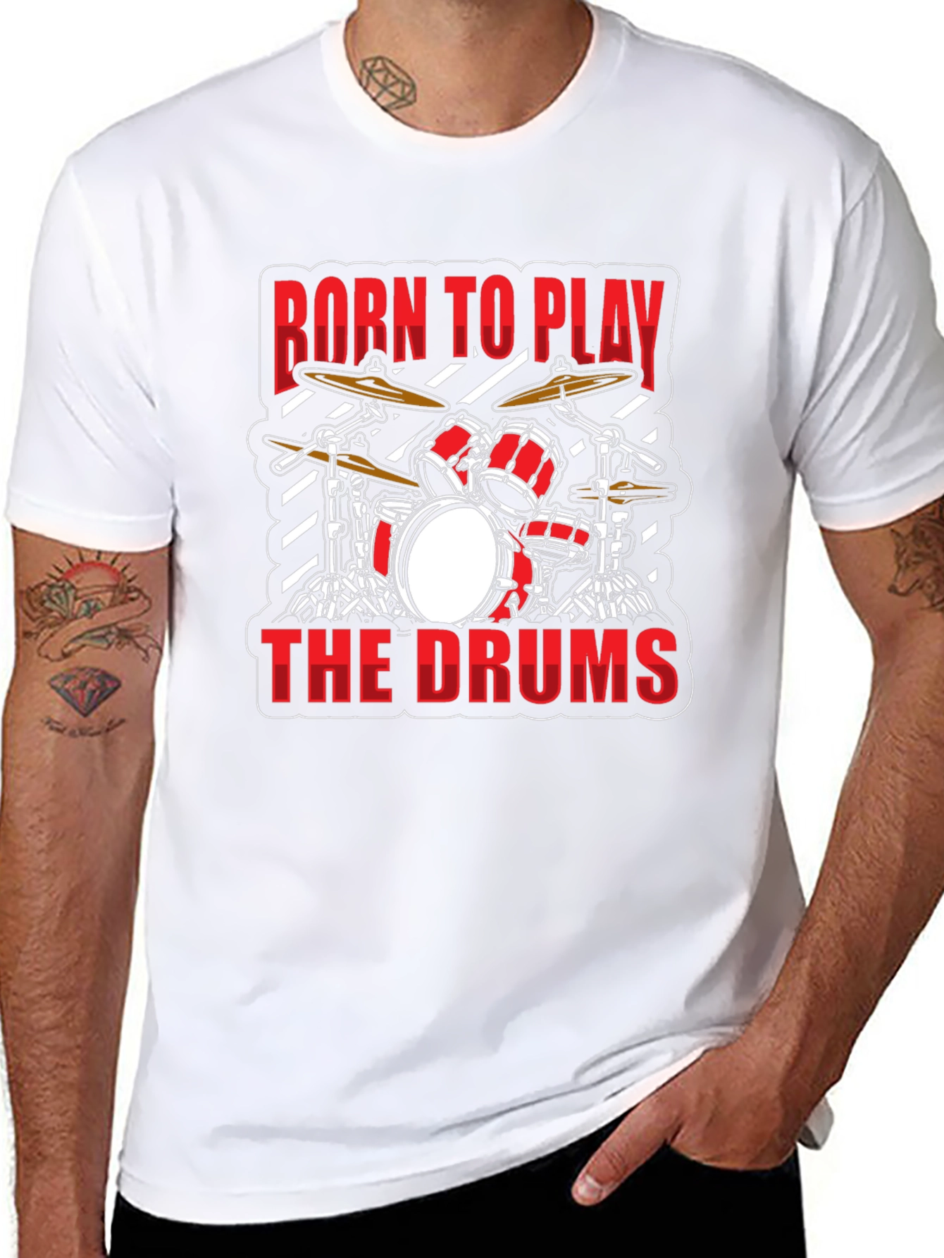 Born to Play the Drums Graphic Tee