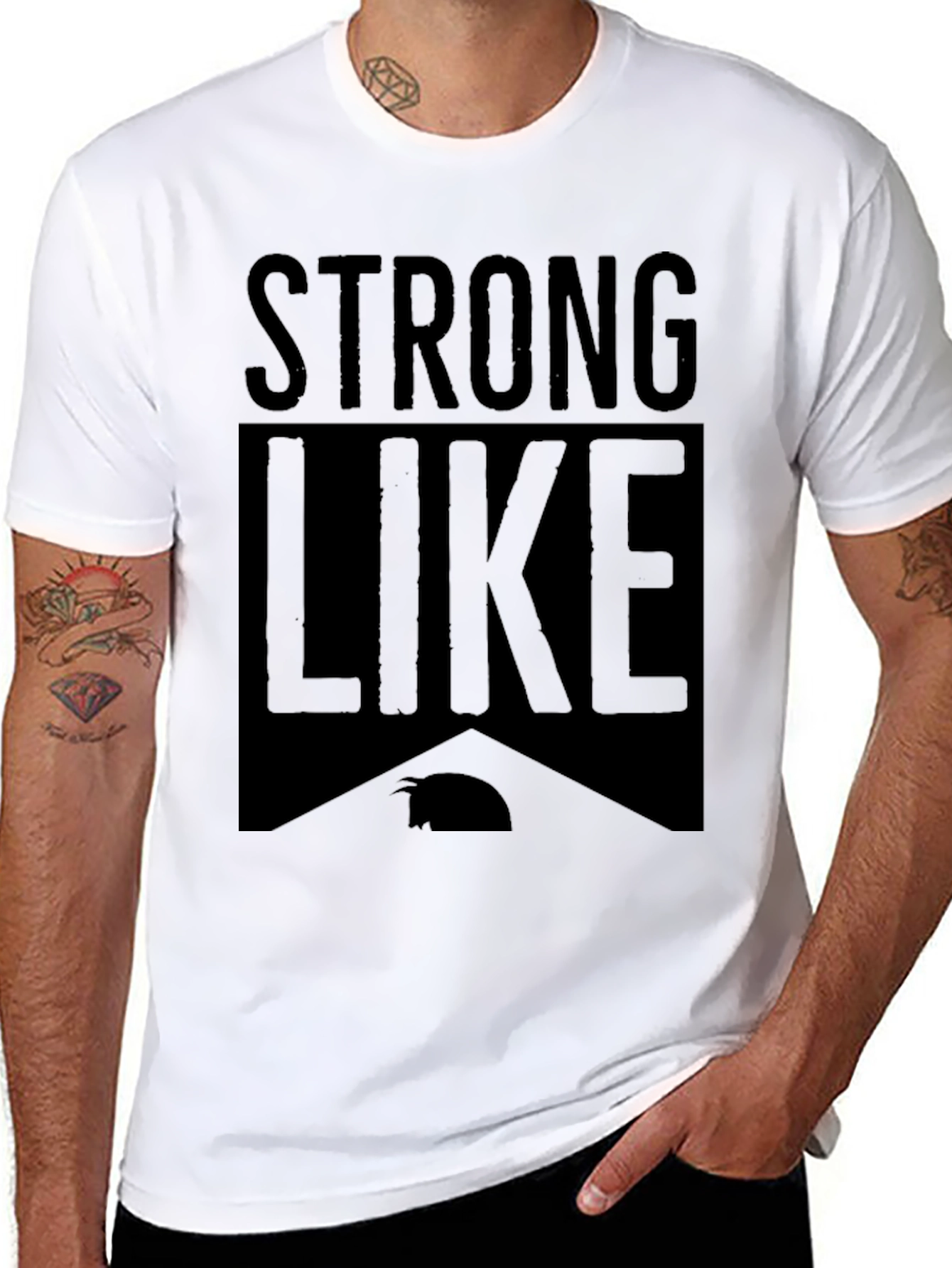 Strong Like Capybara Black T-Shirt