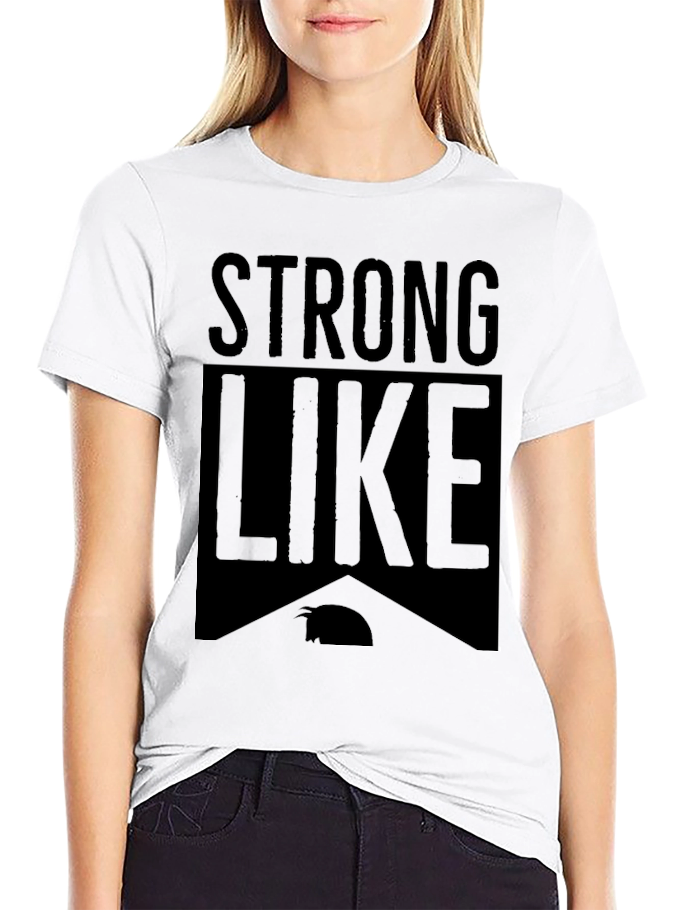 Strong Like Capybara Black T-Shirt