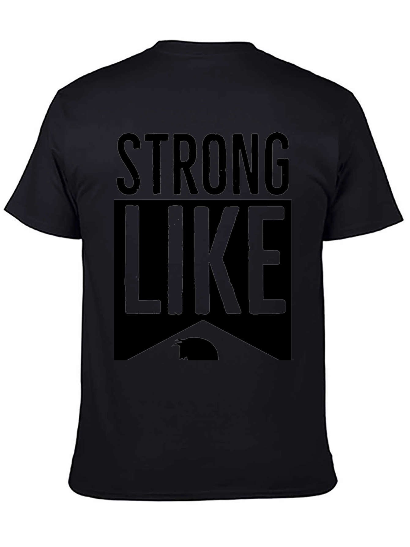 Strong Like Capybara Black T-Shirt