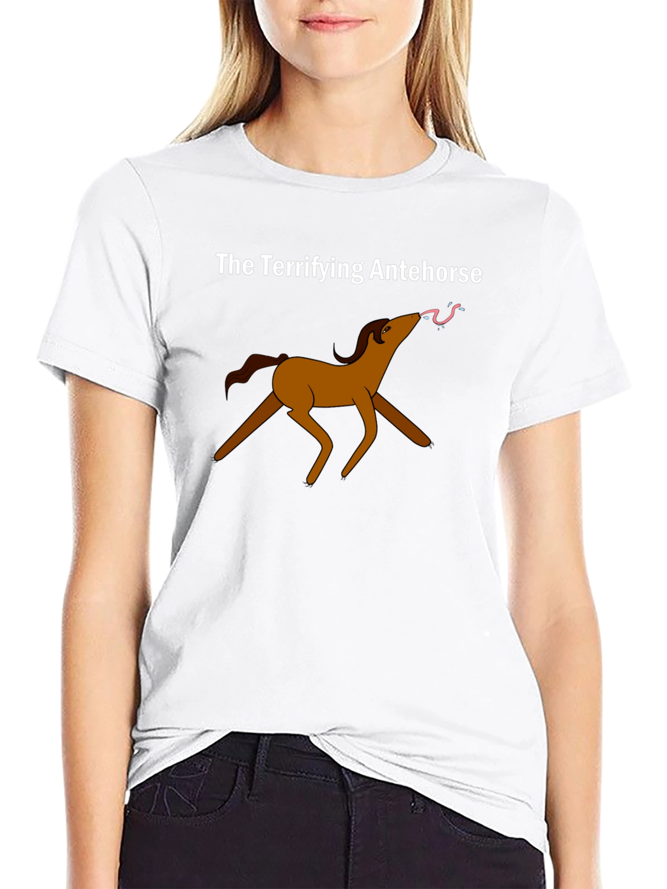 Terrifying Antehorse Black T-Shirt