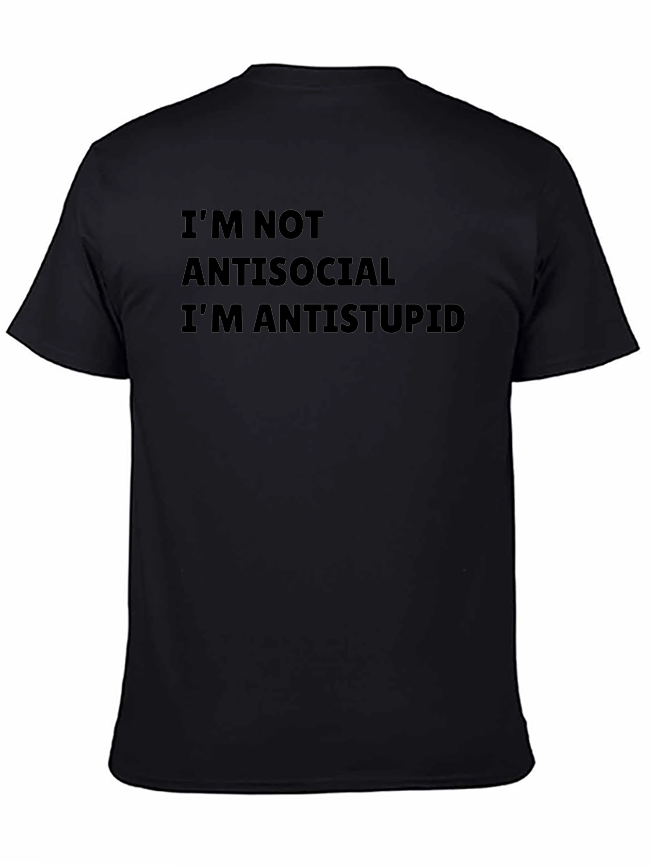 Anti-Stupid Graphic Tee - Mens Black T-Shirt