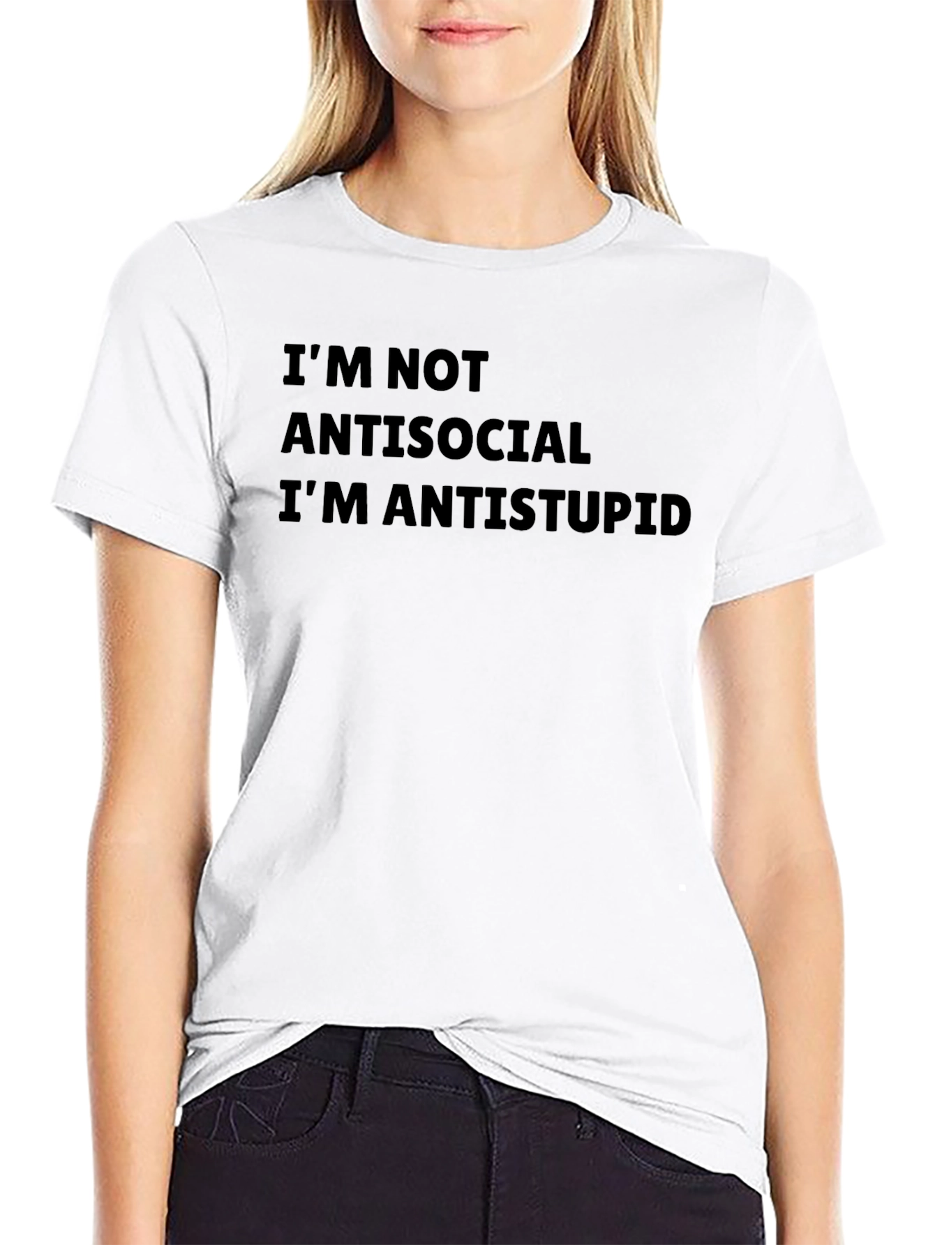 Anti-Stupid Graphic Tee - Mens Black T-Shirt