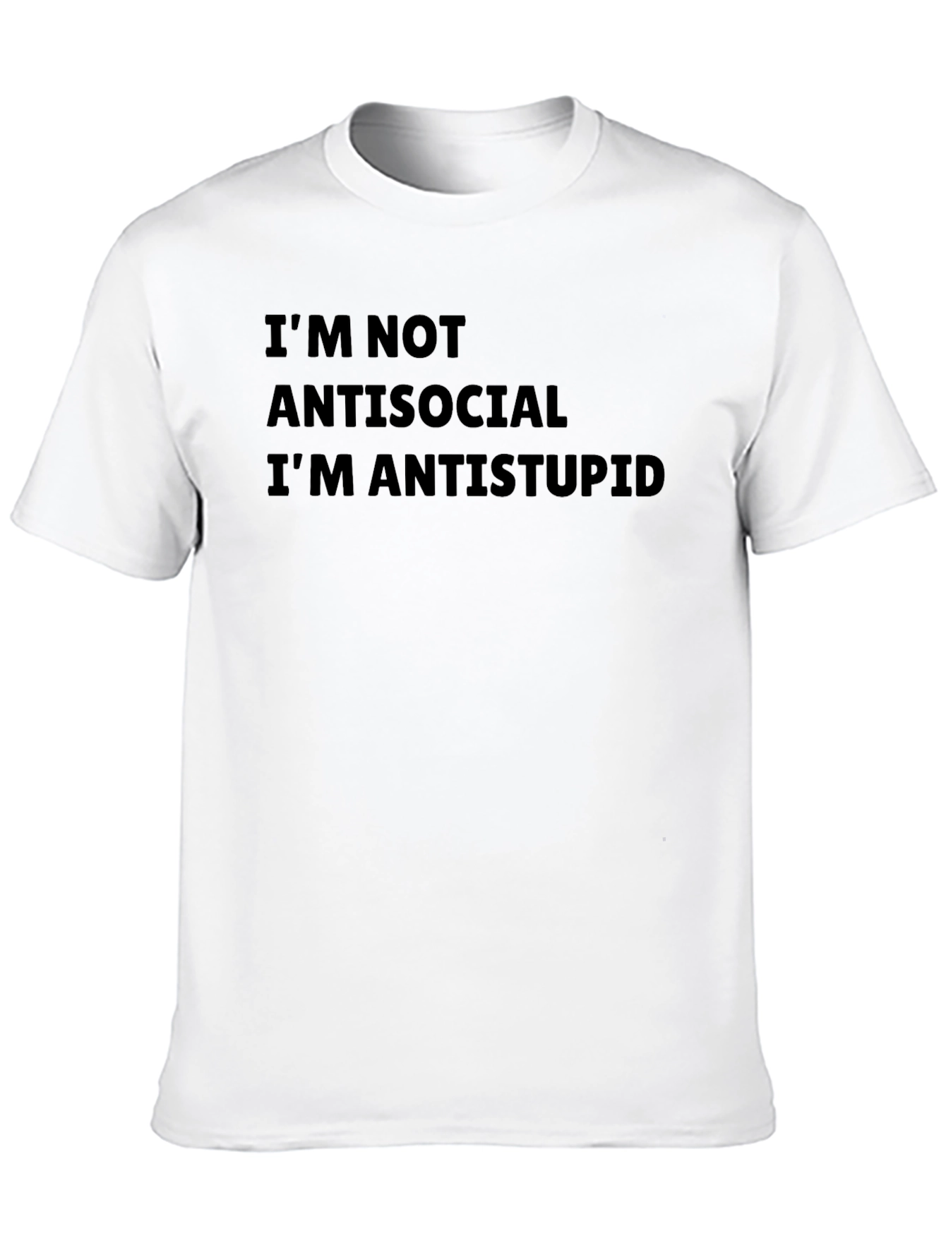 Anti-Stupid Graphic Tee - Mens Black T-Shirt