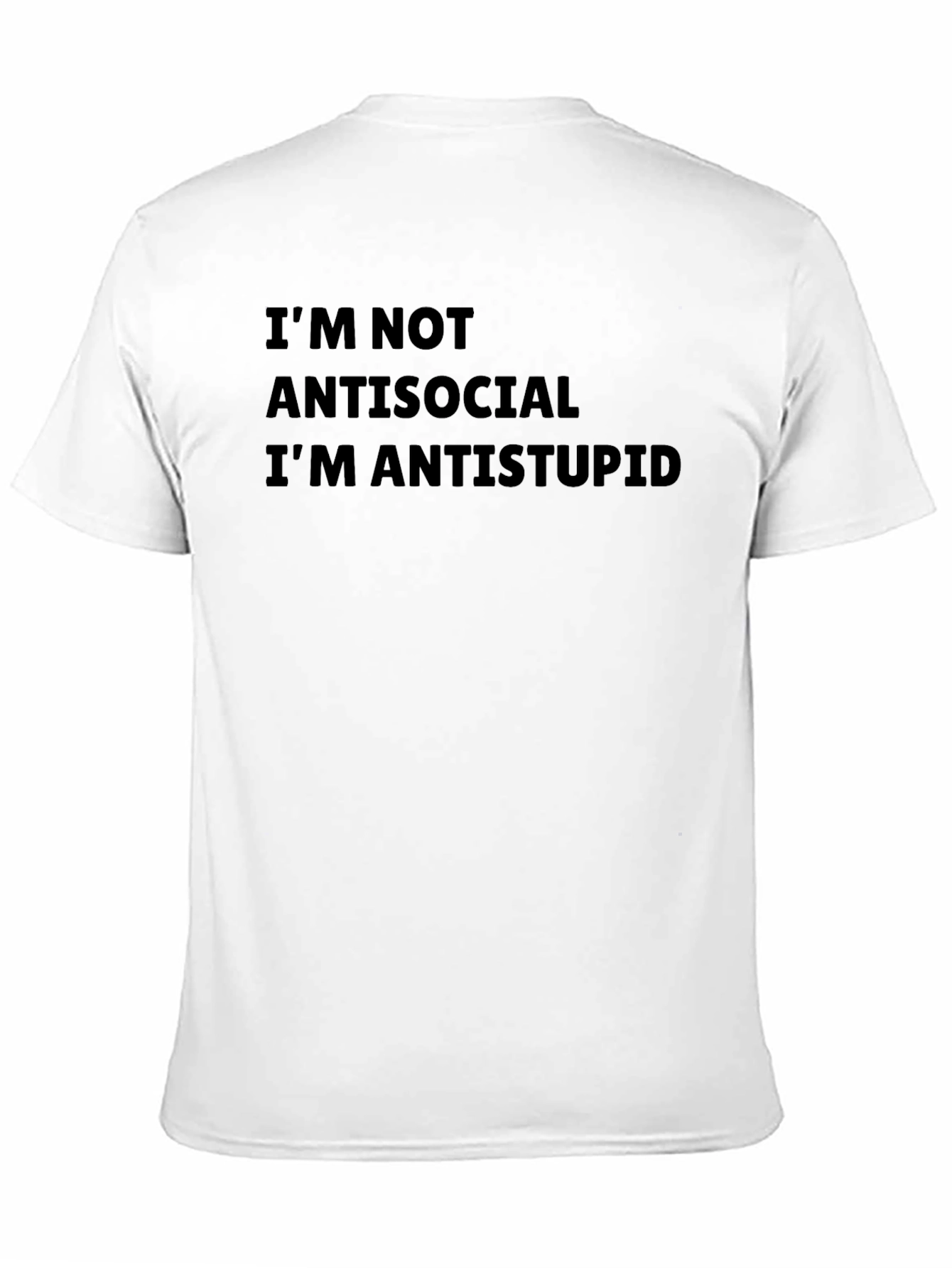 Anti-Stupid Graphic Tee - Mens Black T-Shirt