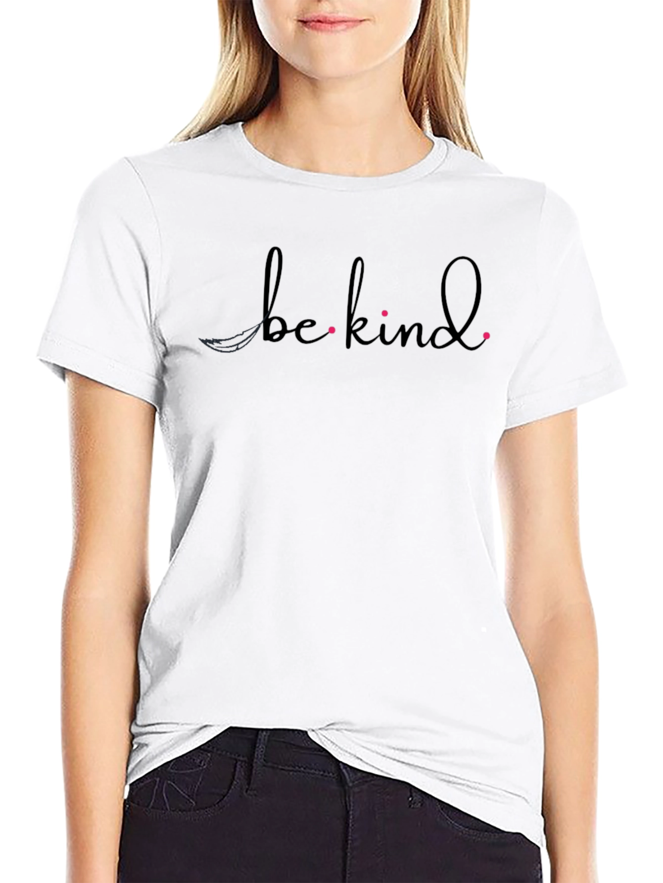 Be Kind Graphic Print Crew Neck T-Shirt