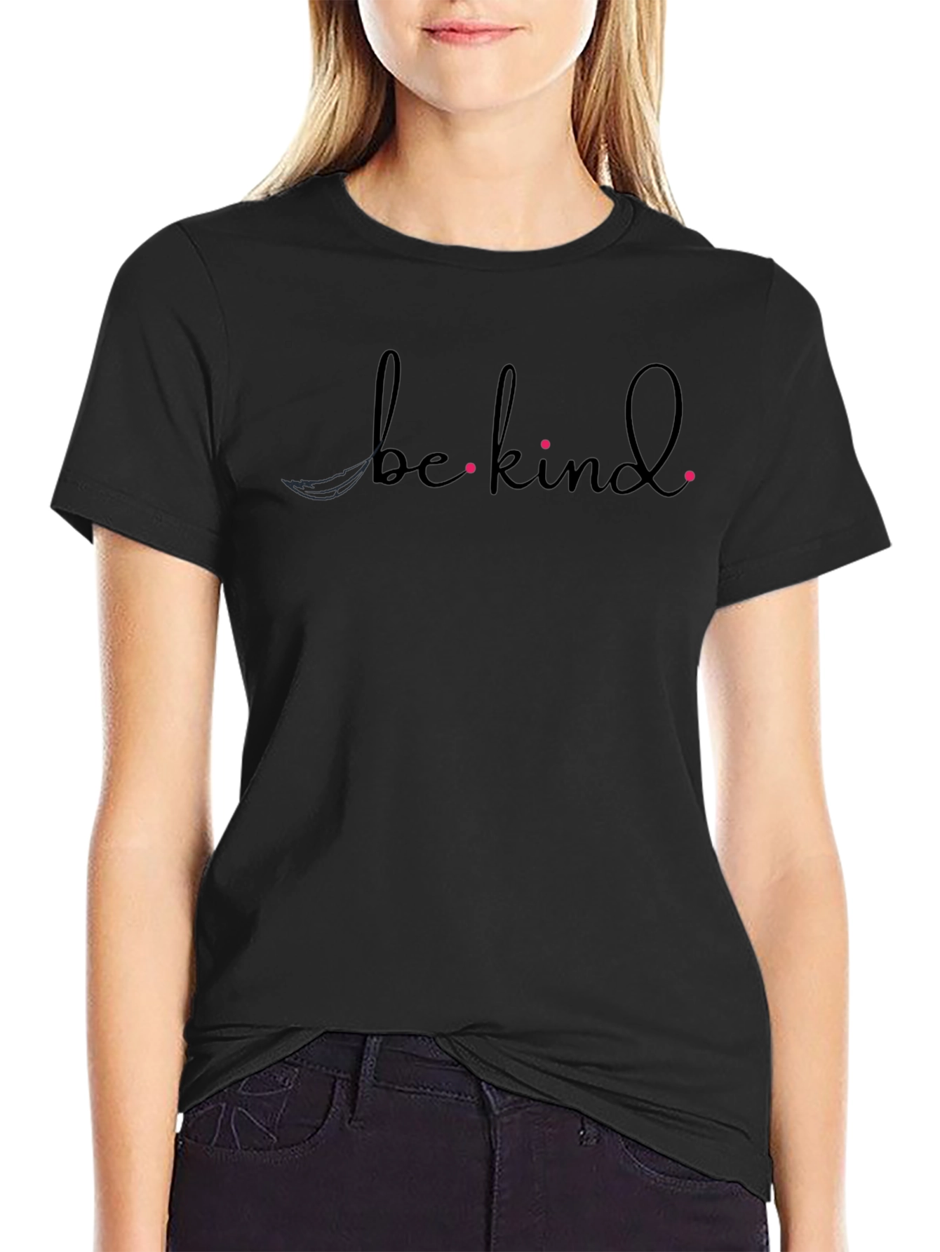 Be Kind Graphic Print Crew Neck T-Shirt