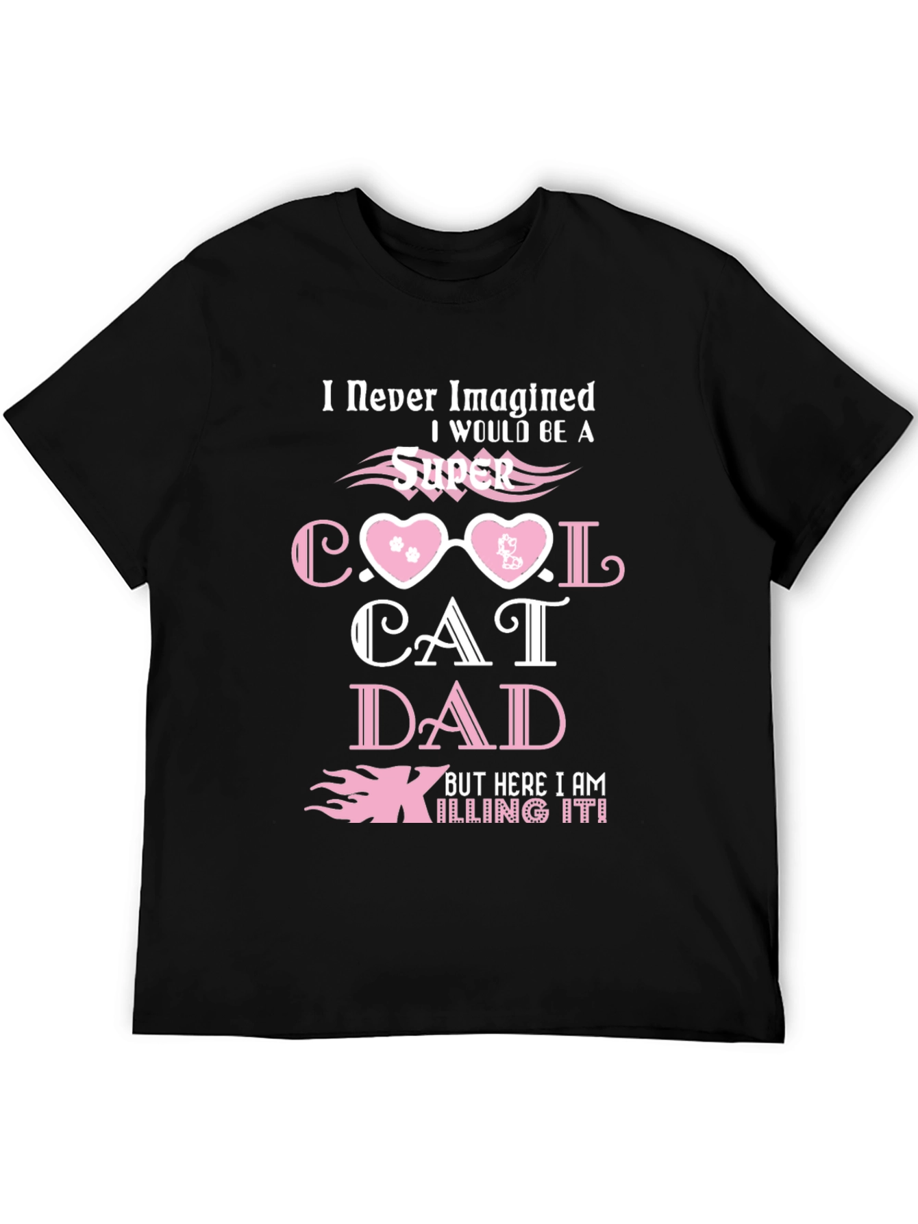 Super Cool Cat Dad T-Shirt