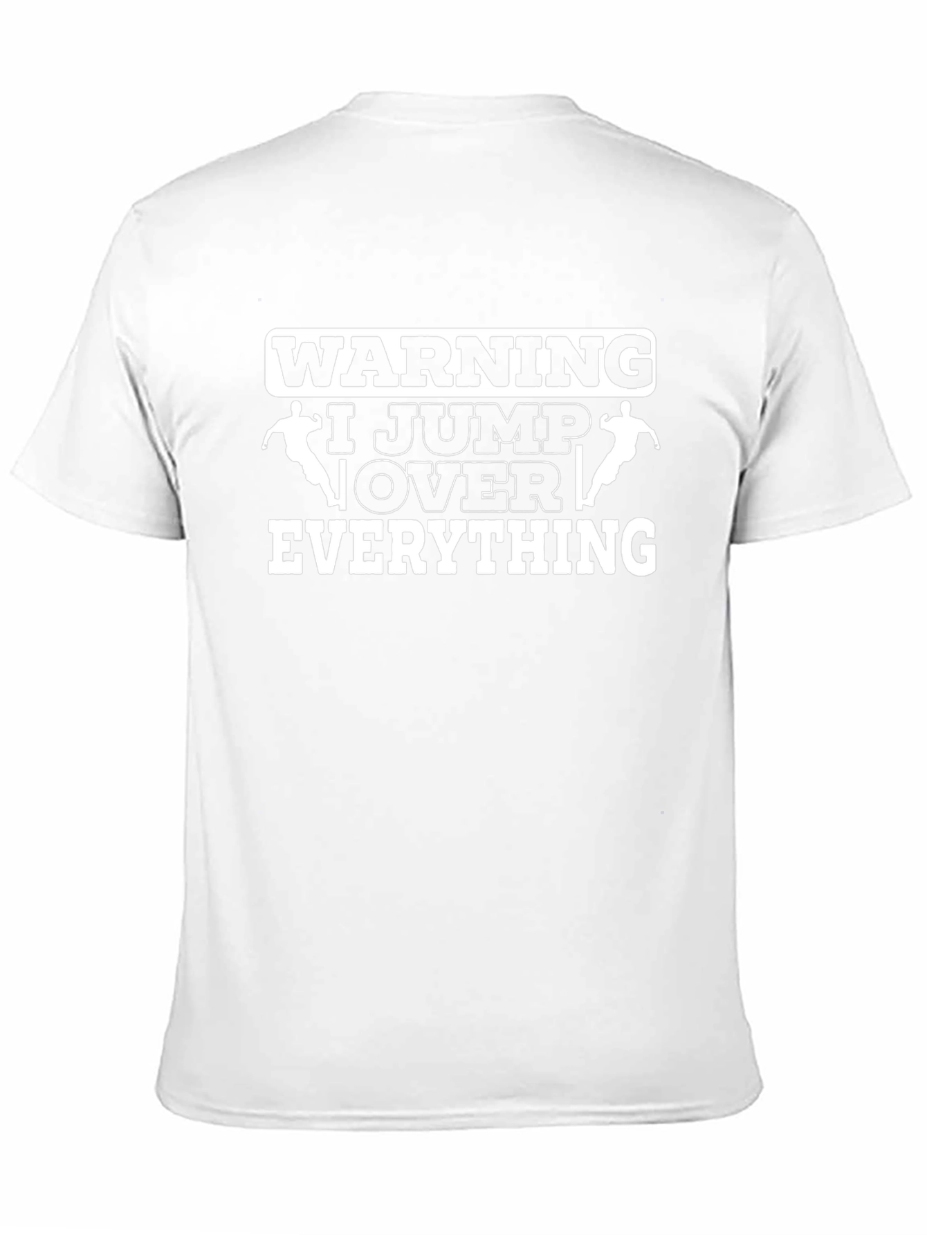 Warning I Jump Over Everything Black T-Shirt