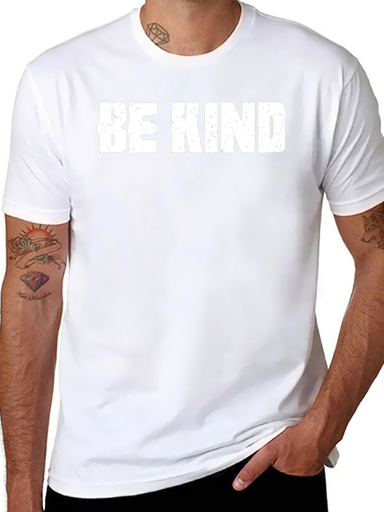 Be Kind Graphic Tee - Soft Cotton Blend