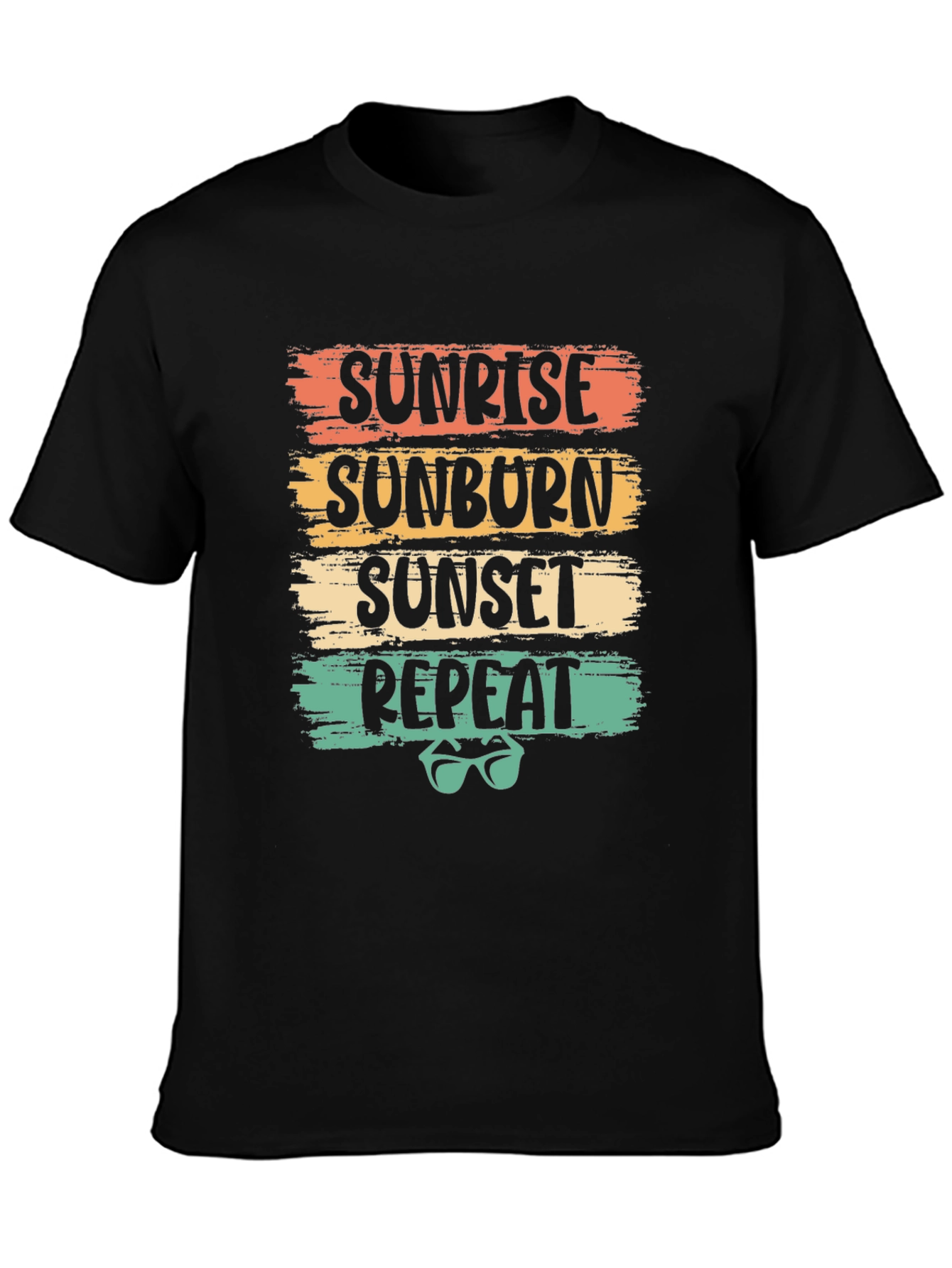 Sunrise Sunburn Sunset Repeat Graphic Tee