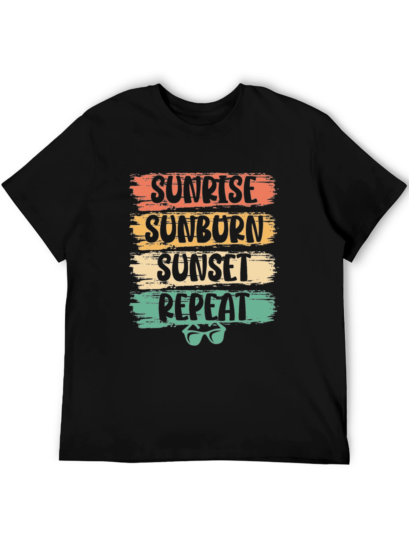 Sunrise Sunburn Sunset Repeat Graphic Tee