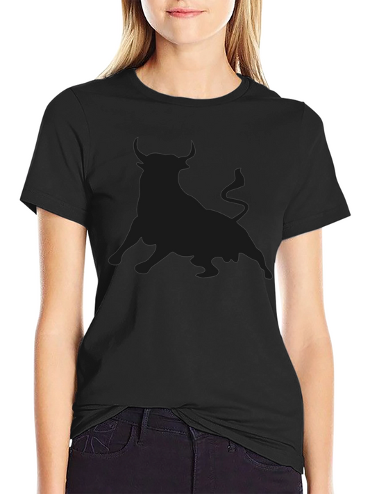 Black Bull Silhouette T-Shirt - Casual Mens Tee