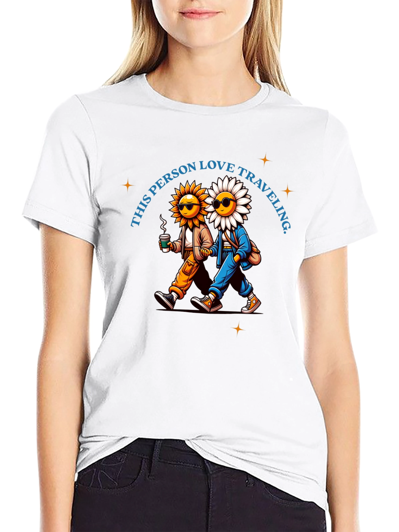 Traveling Flowers Graphic Tee