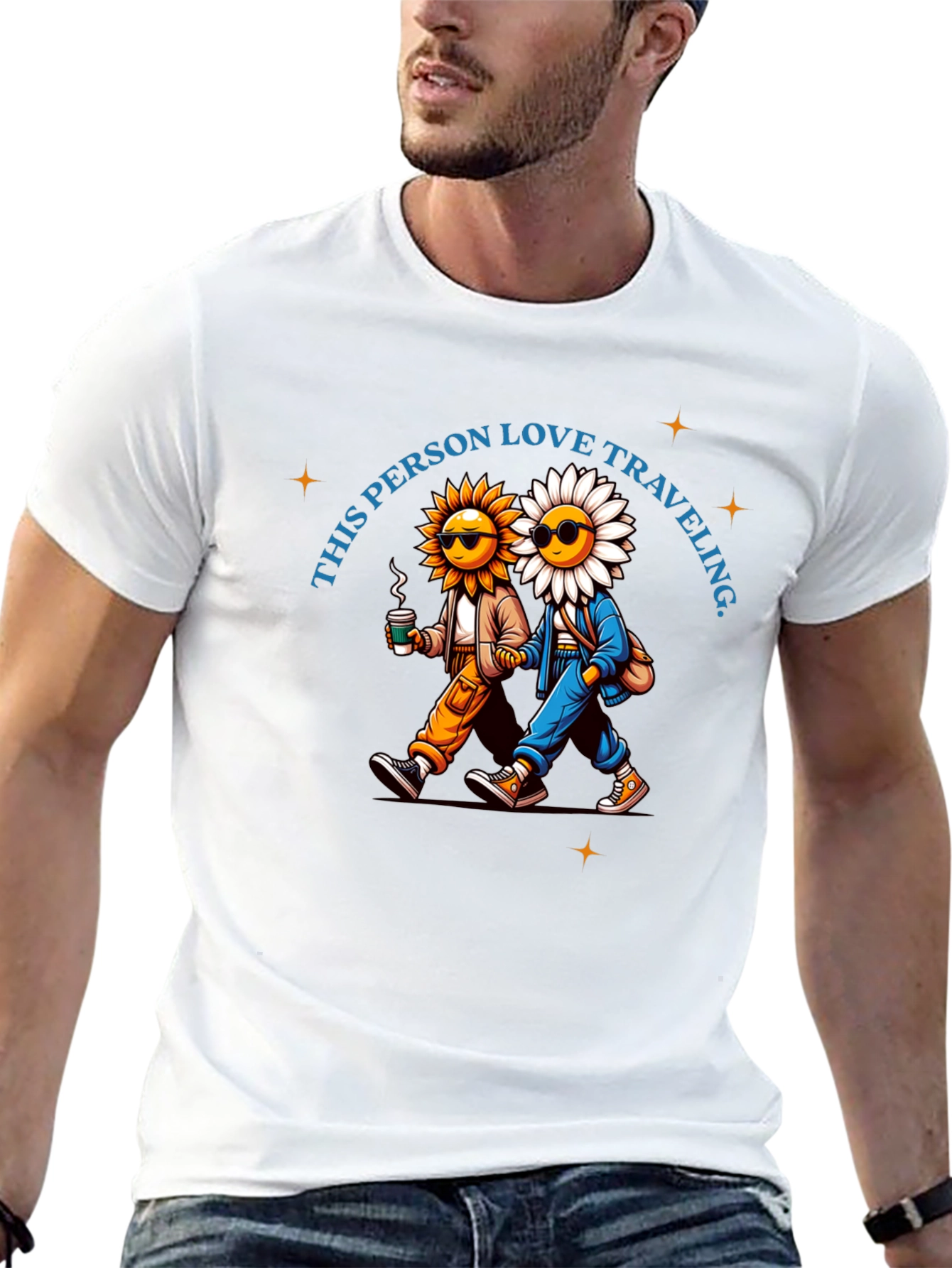 Traveling Flowers Graphic Tee