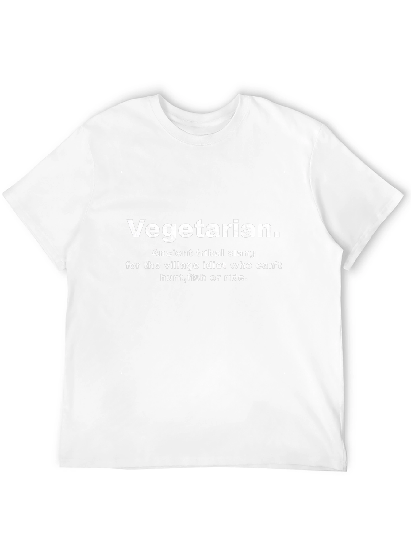 Vegetarian Slang Graphic Tee - Humorous Statement Shirt