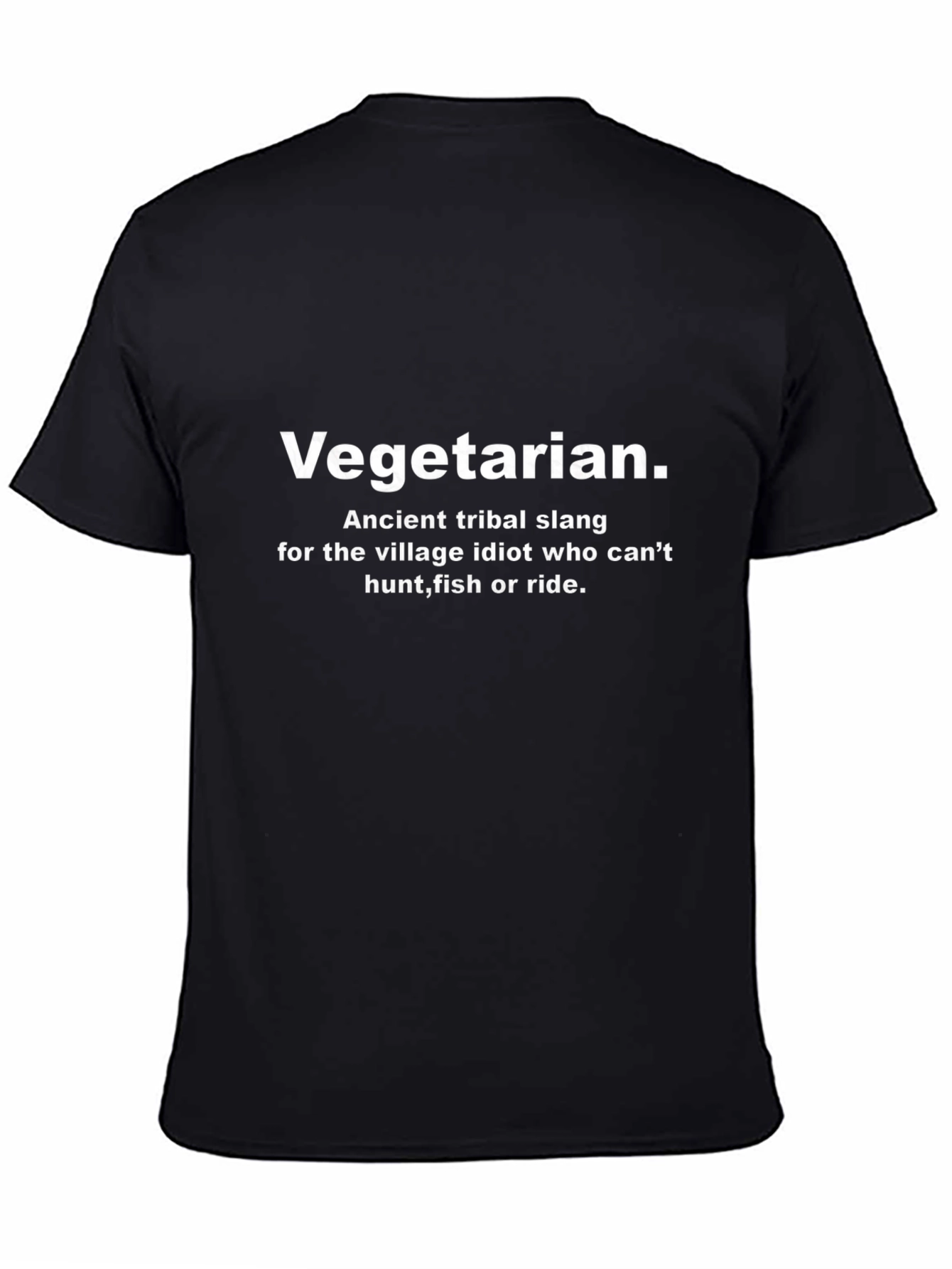 Vegetarian Slang Graphic Tee - Humorous Statement Shirt