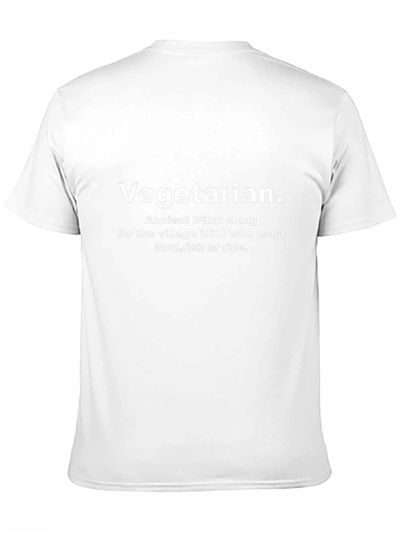 Vegetarian Slang Graphic Tee - Humorous Statement Shirt