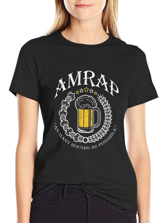 AMRAP Beer Mug Graphic T-Shirt - As Many Rounds as Possible Tee