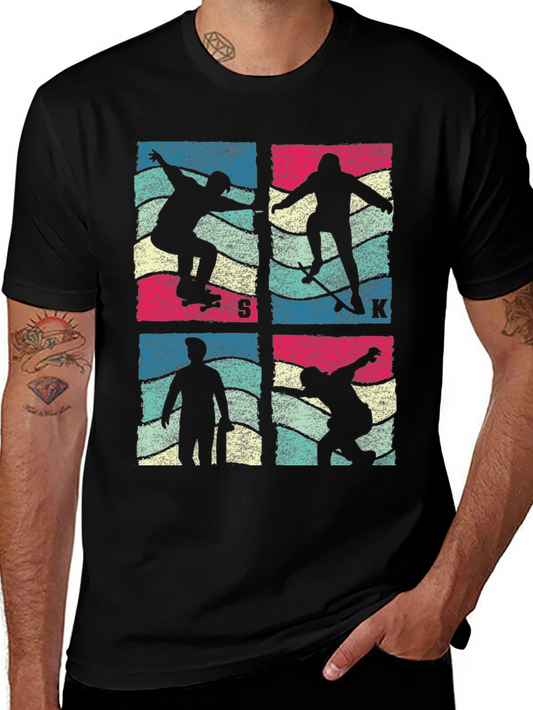 Vintage Skateboarder T-Shirt Retro Skate Design