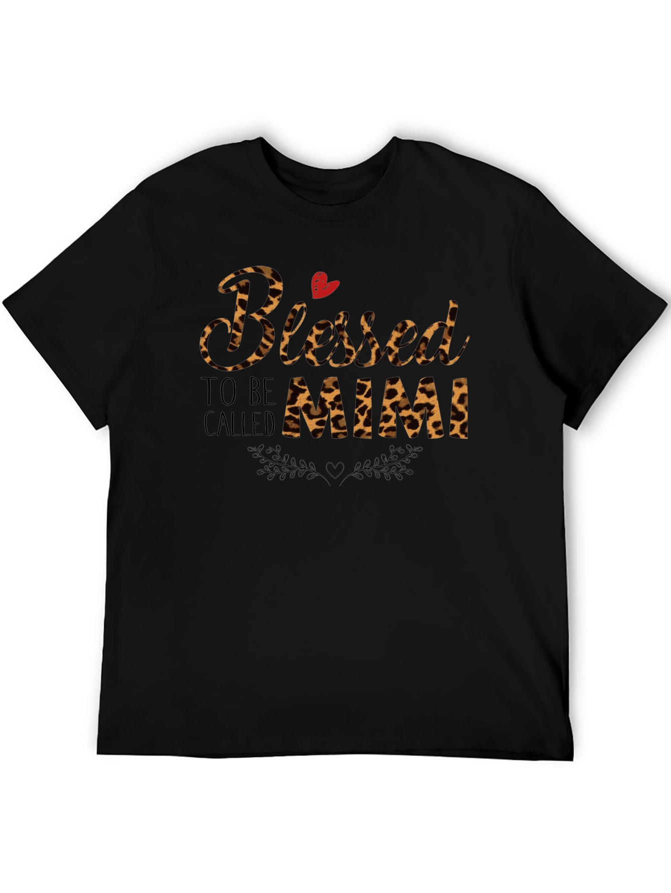 Blessed to be Called Mimi Leopard Print T-Shirt