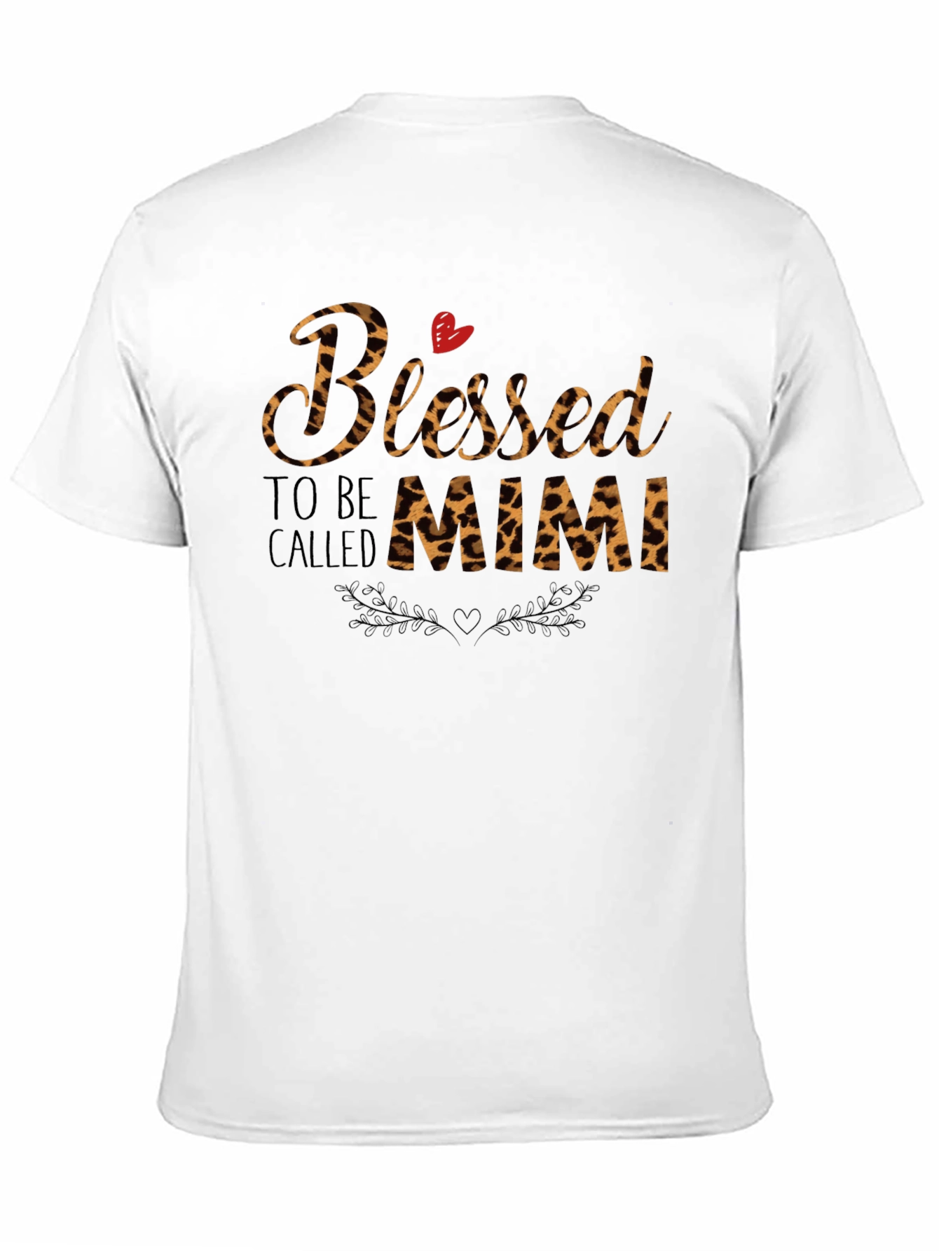Blessed to be Called Mimi Leopard Print T-Shirt