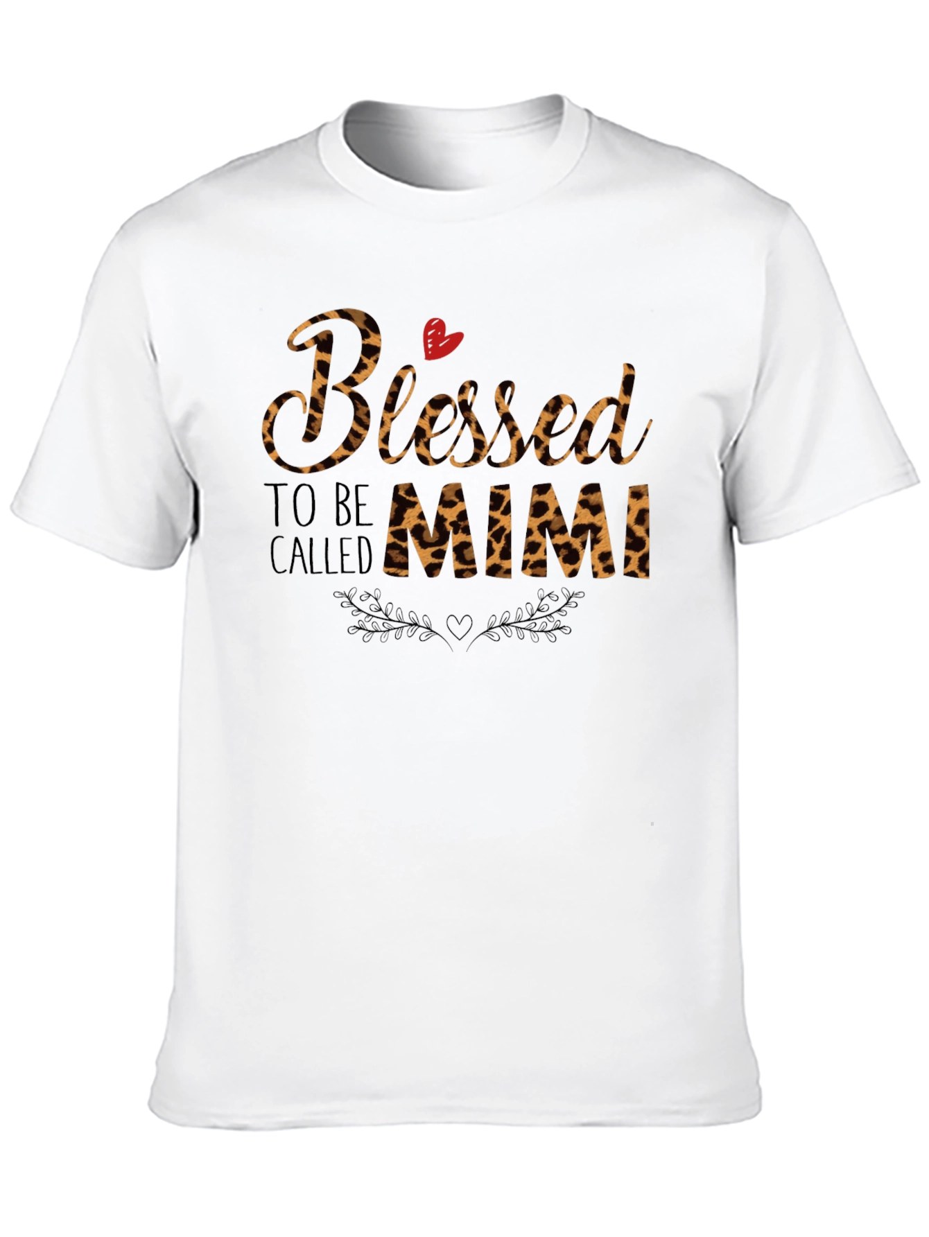 Blessed to be Called Mimi Leopard Print T-Shirt