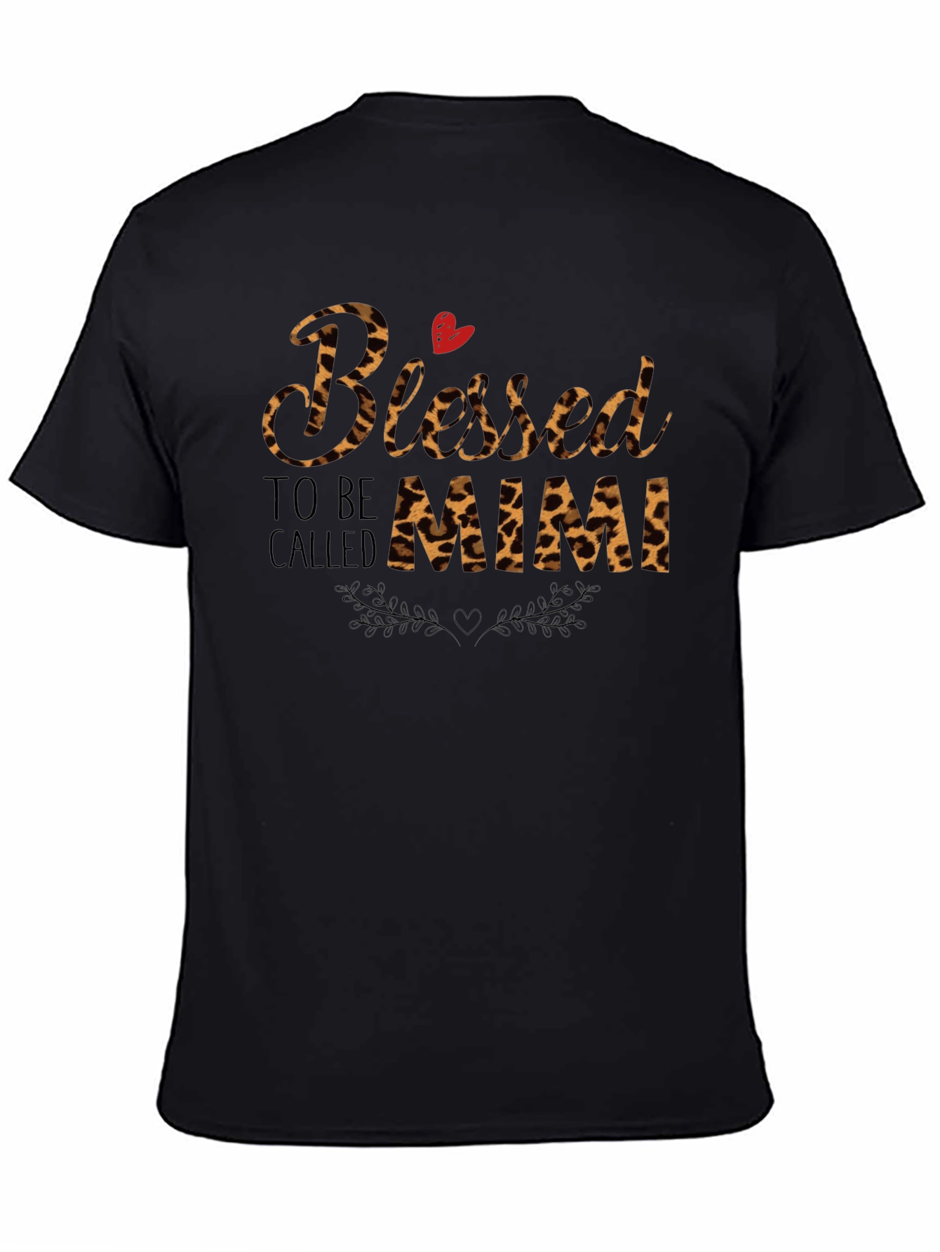 Blessed to be Called Mimi Leopard Print T-Shirt