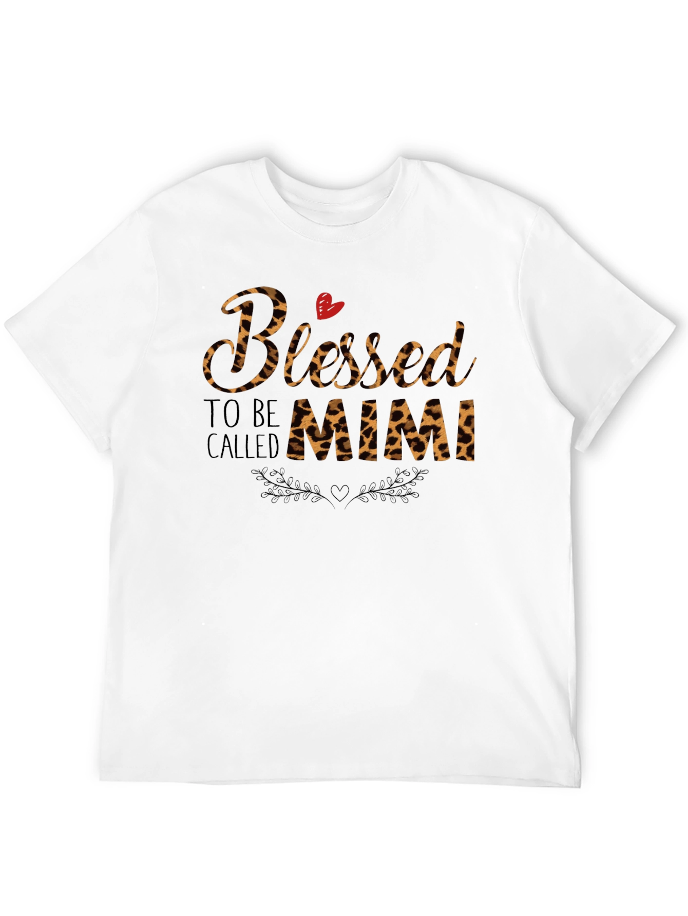 Blessed to be Called Mimi Leopard Print T-Shirt