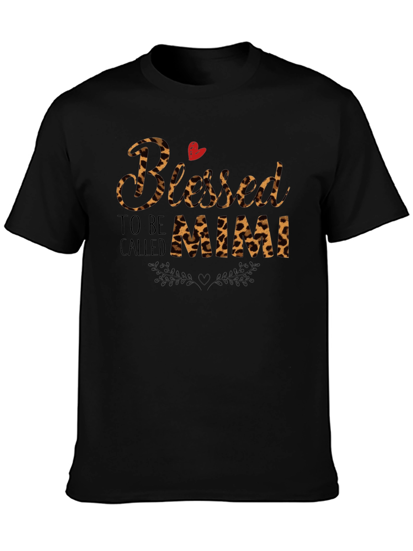 Blessed to be Called Mimi Leopard Print T-Shirt