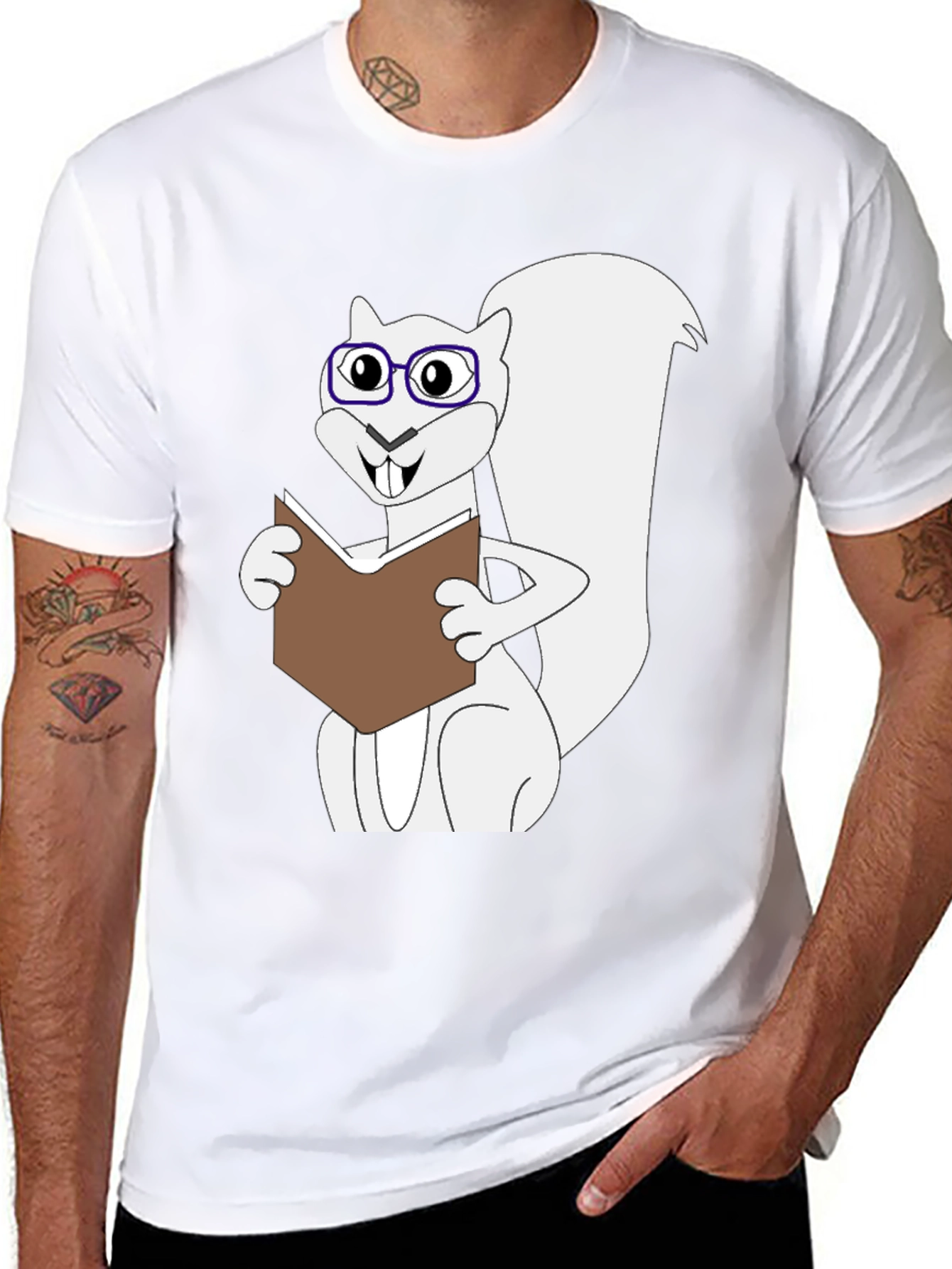 Bookworm Squirrel T-Shirt