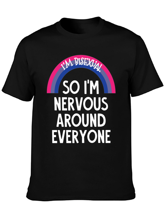 Bisexual Nervous Around Everyone Graphic Tee