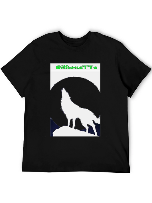Wolf Silhouette Graphic Tee - Night Howler