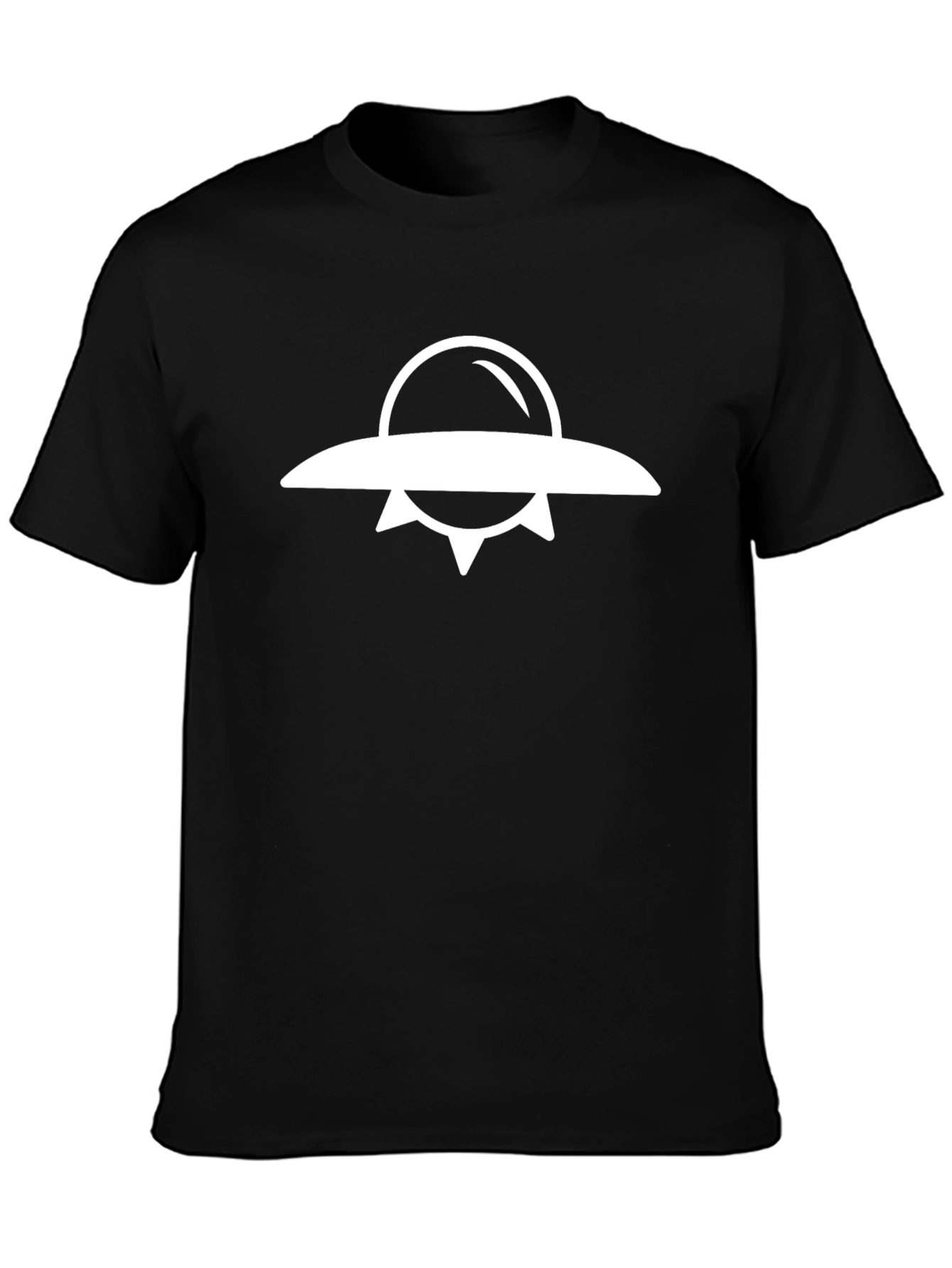 UFO Graphic Tee - Classic Black Cotton T-Shirt