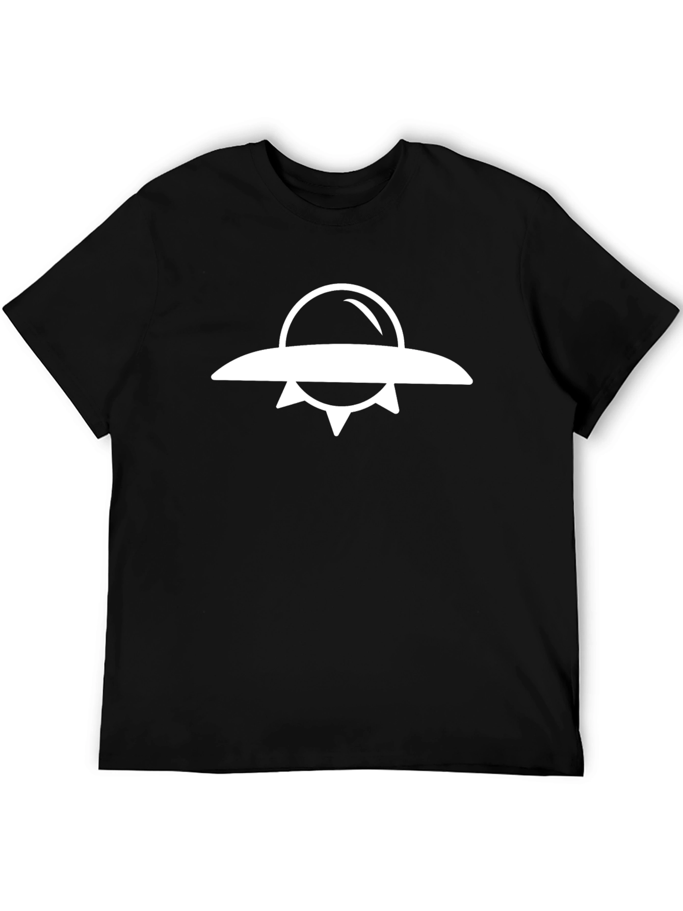 UFO Graphic Tee - Classic Black Cotton T-Shirt
