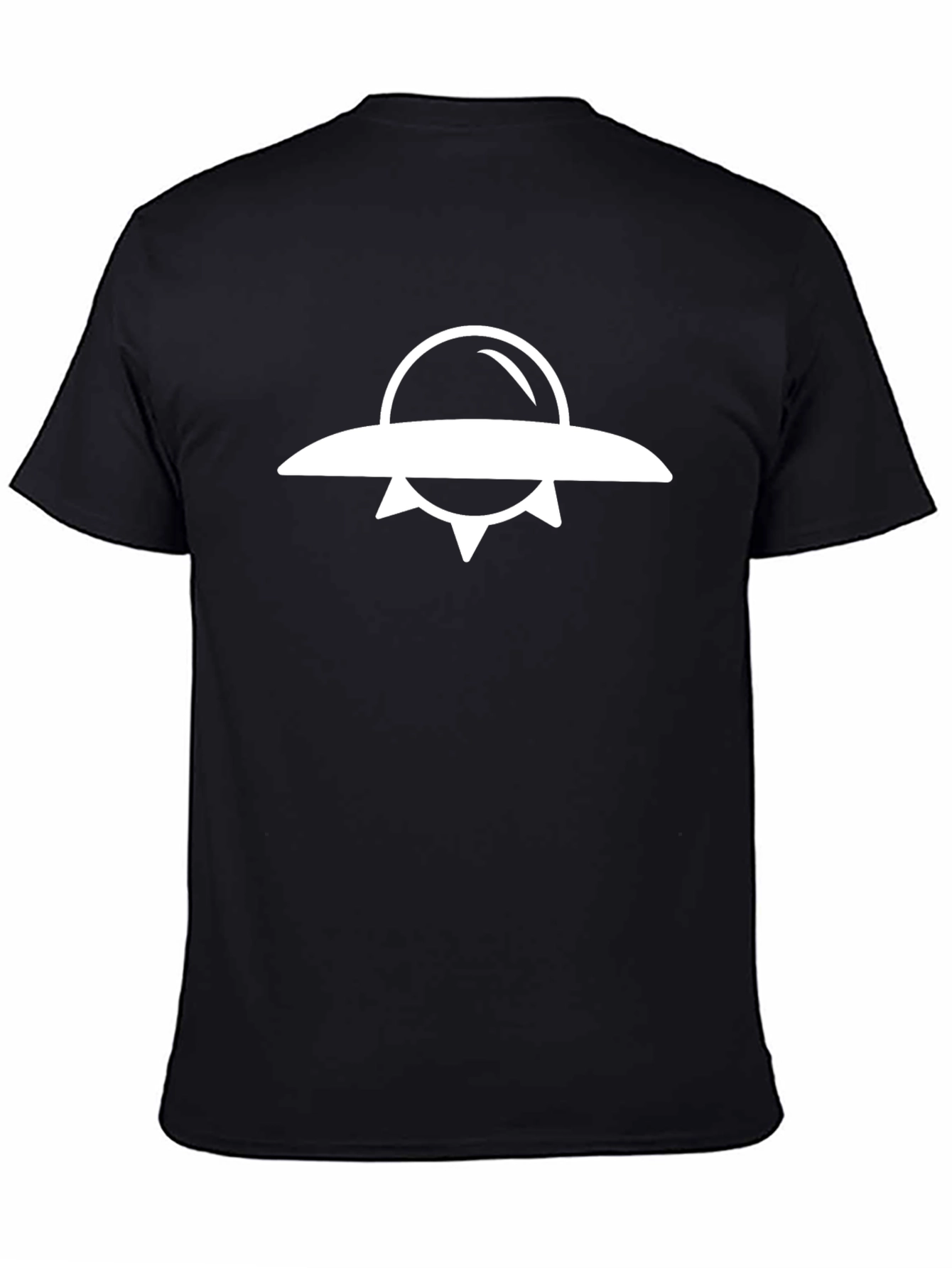 UFO Graphic Tee - Classic Black Cotton T-Shirt