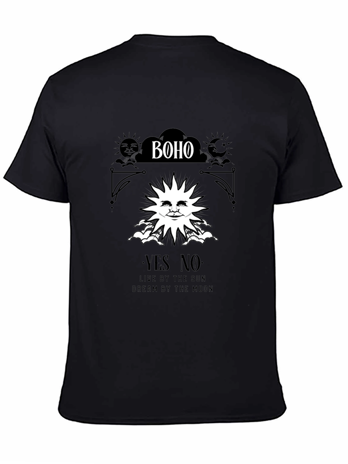 Boho Sun & Moon Graphic T-Shirt