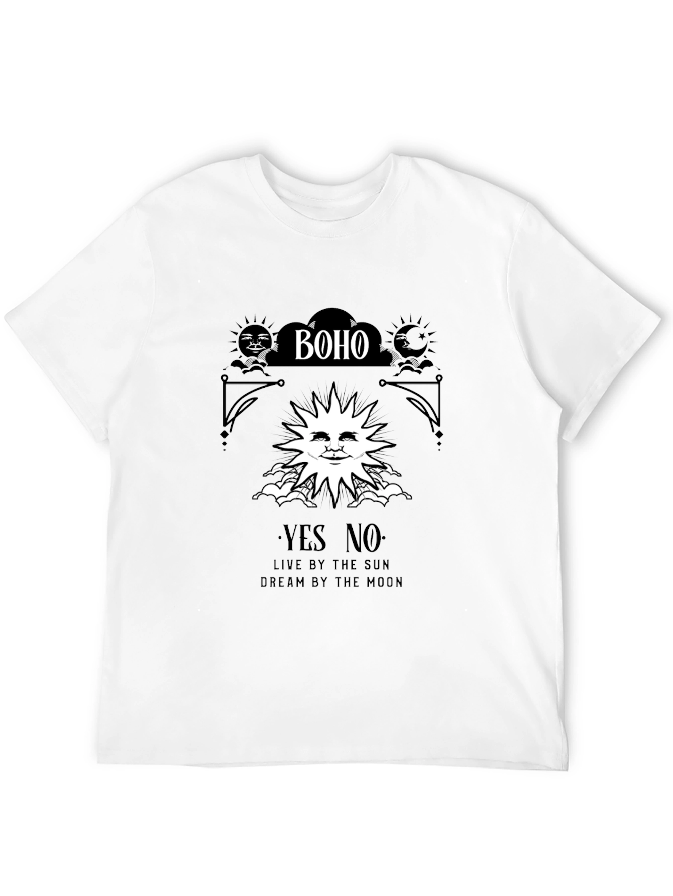 Boho Sun & Moon Graphic T-Shirt