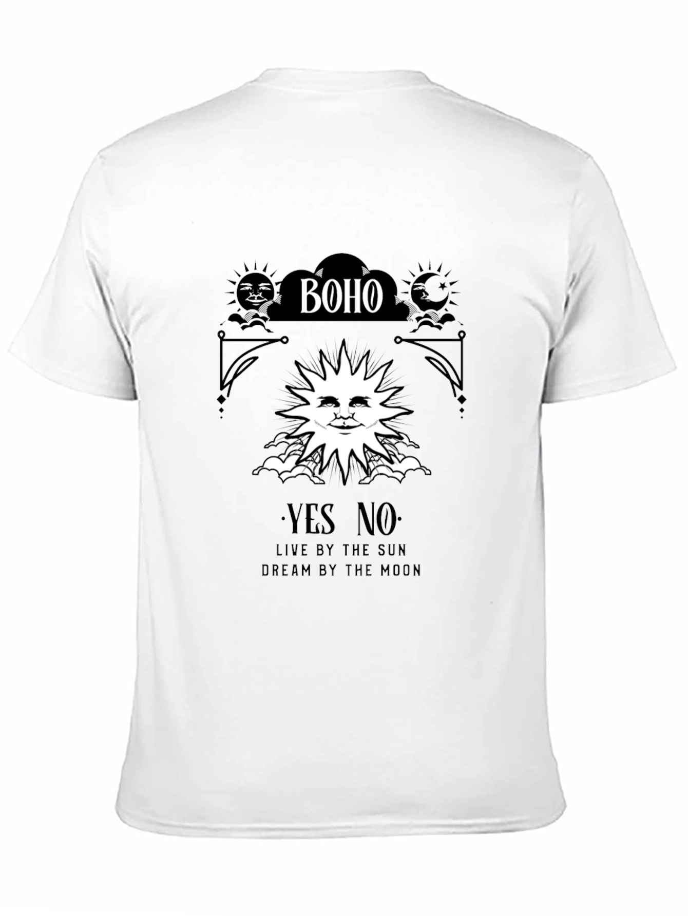 Boho Sun & Moon Graphic T-Shirt