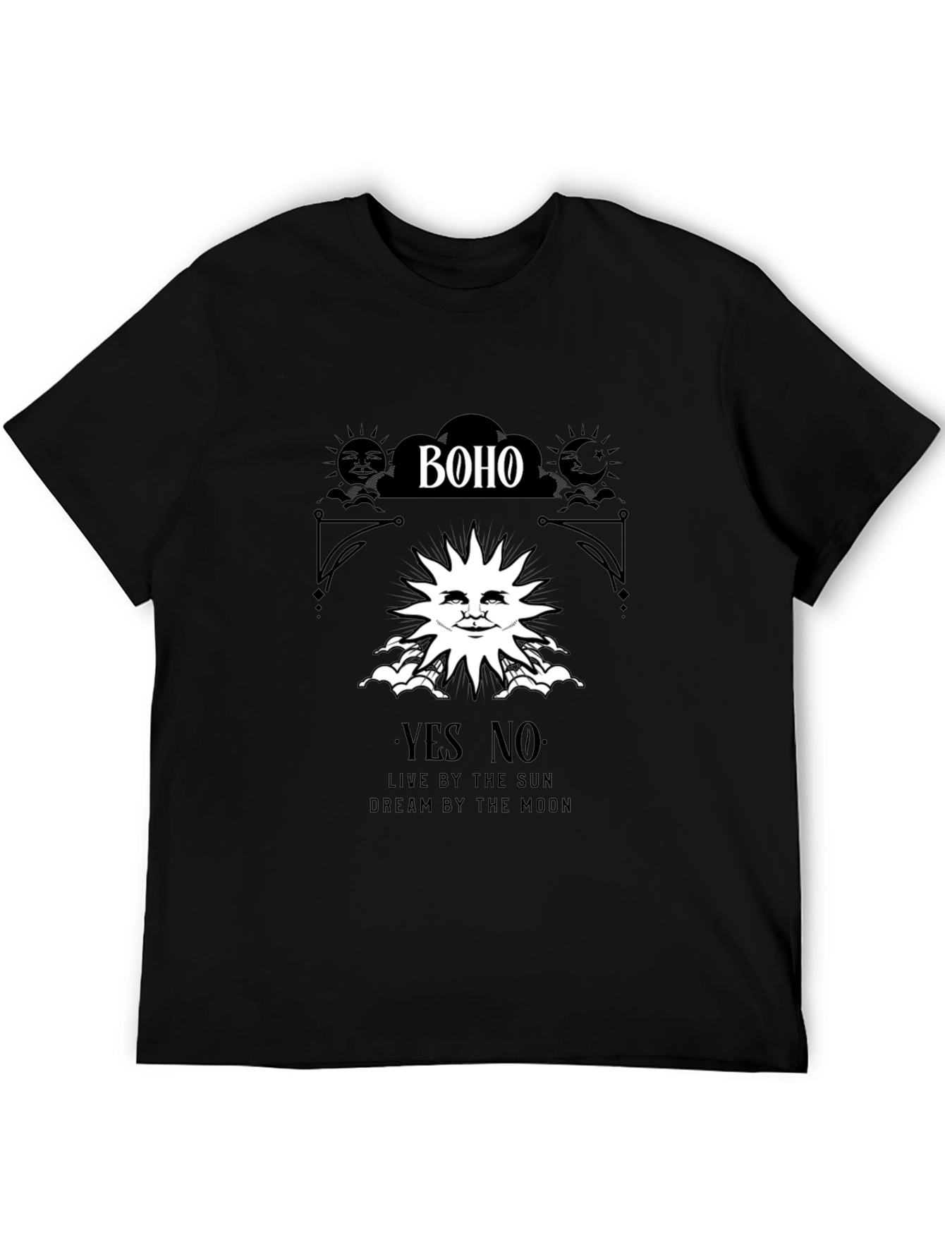 Boho Sun & Moon Graphic T-Shirt