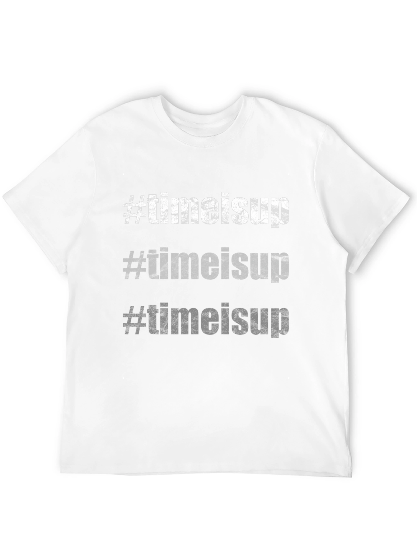 #TimeIsUp Graphic Tee - Black Cotton T-Shirt
