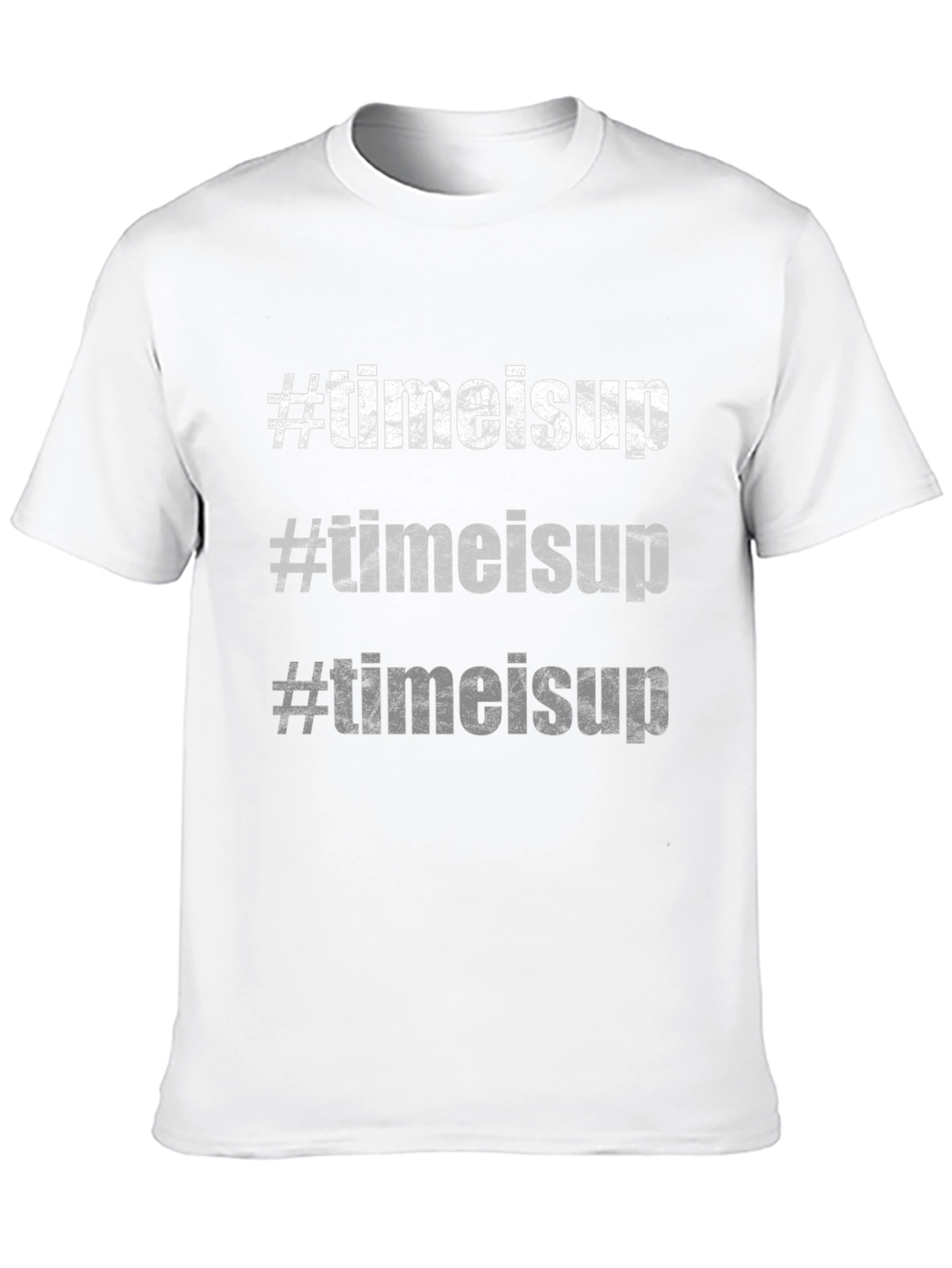 #TimeIsUp Graphic Tee - Black Cotton T-Shirt