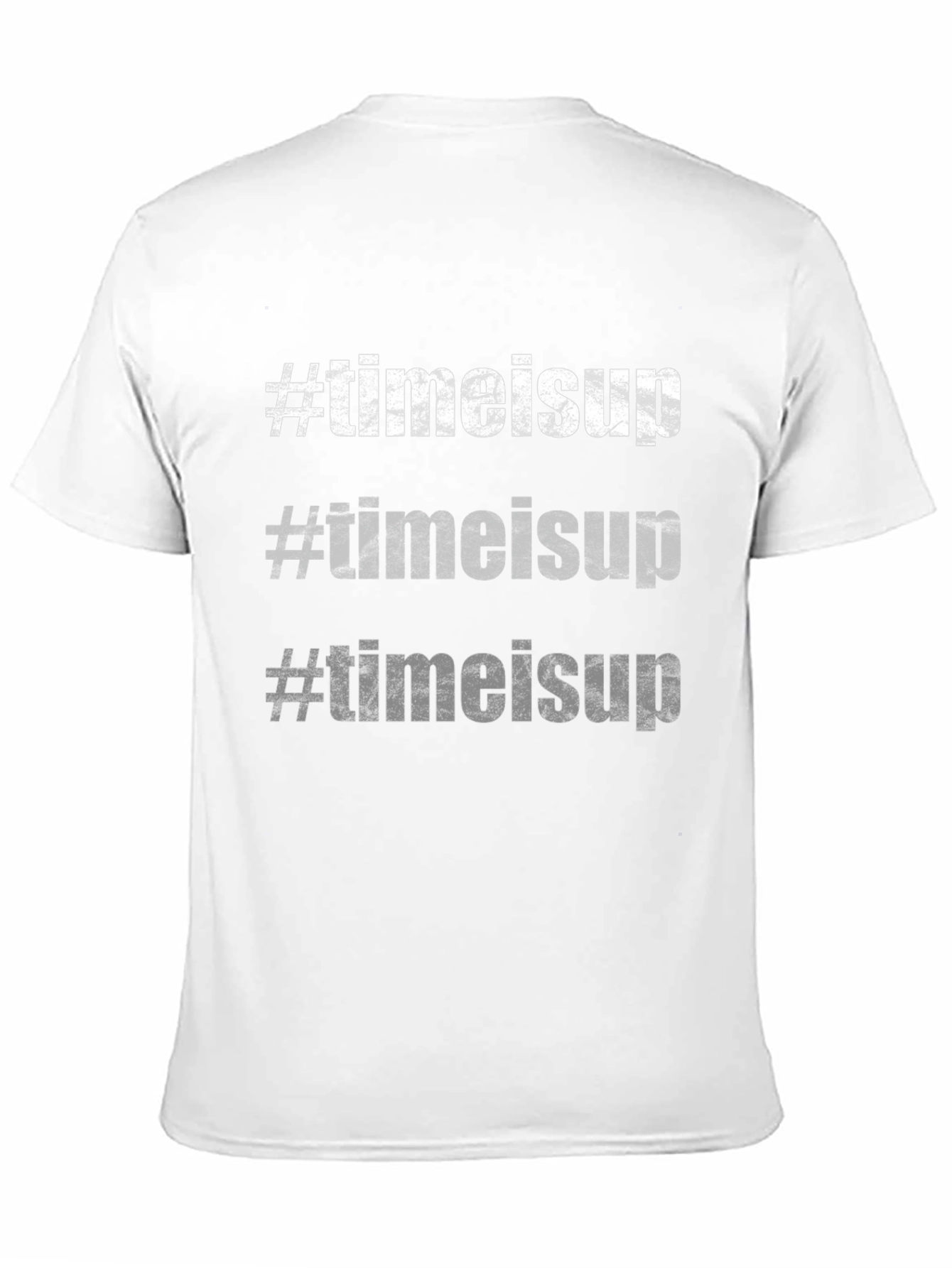 #TimeIsUp Graphic Tee - Black Cotton T-Shirt