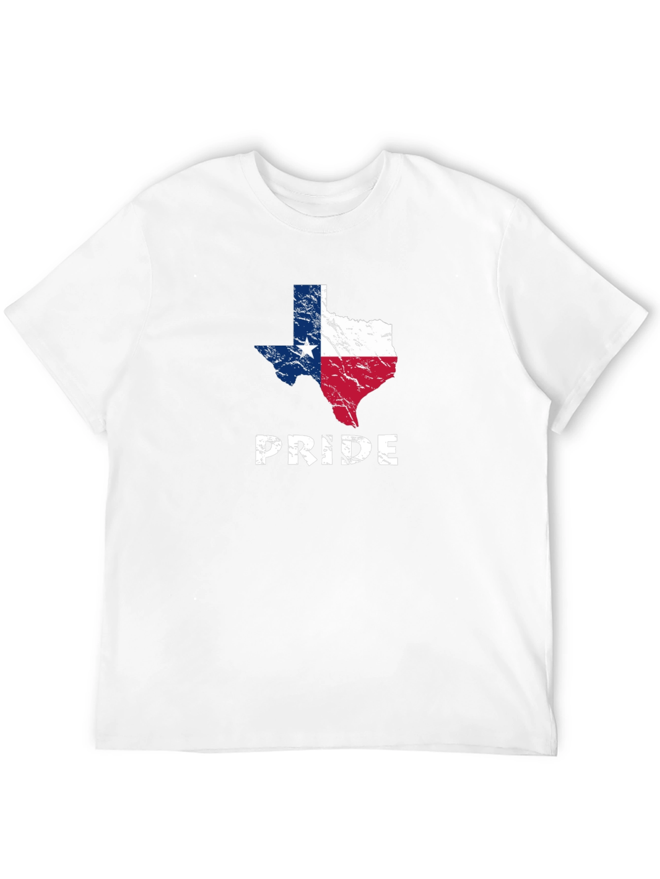Texas Pride Graphic Tee - Distressed Flag Design