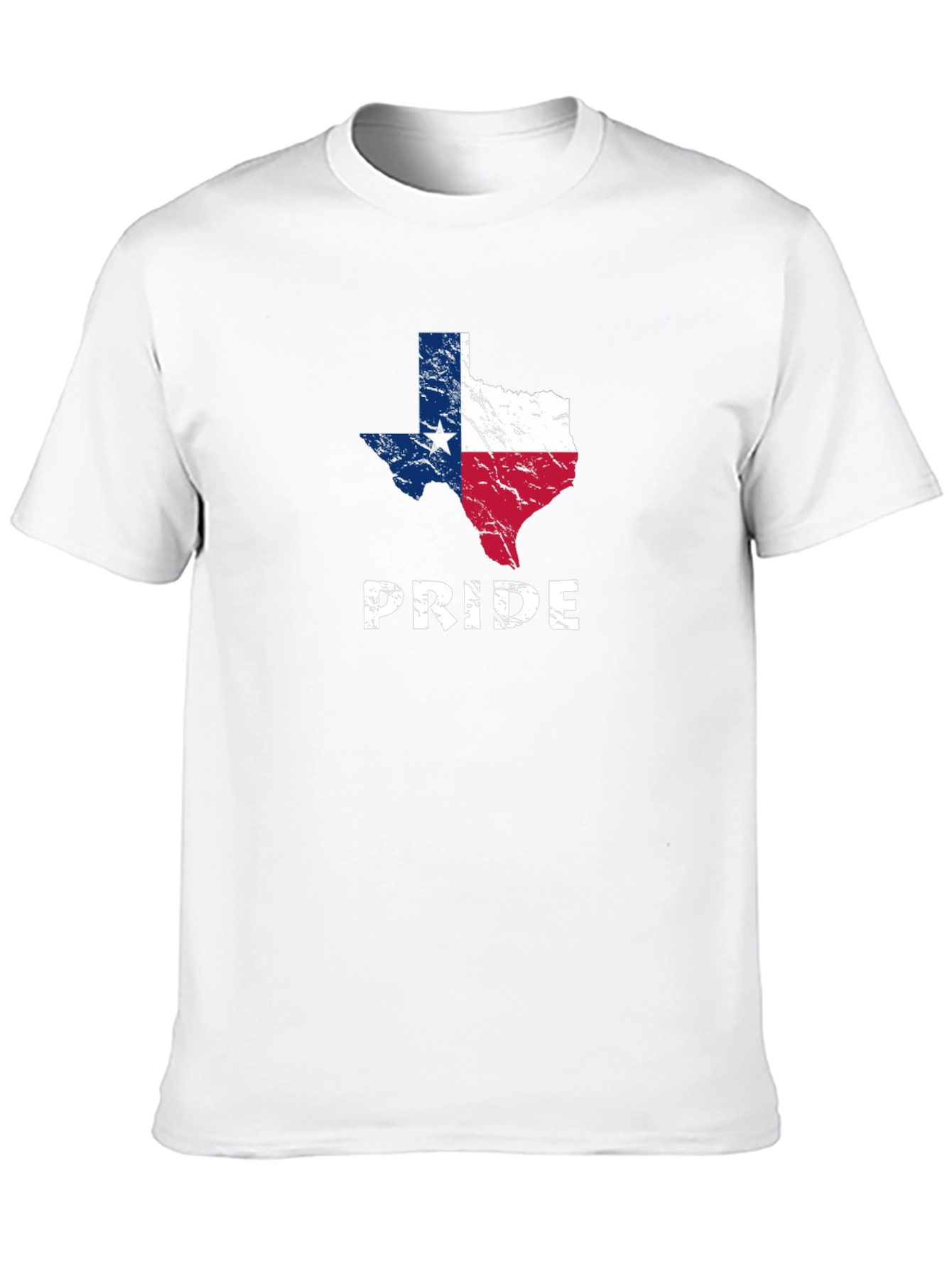 Texas Pride Graphic Tee - Distressed Flag Design