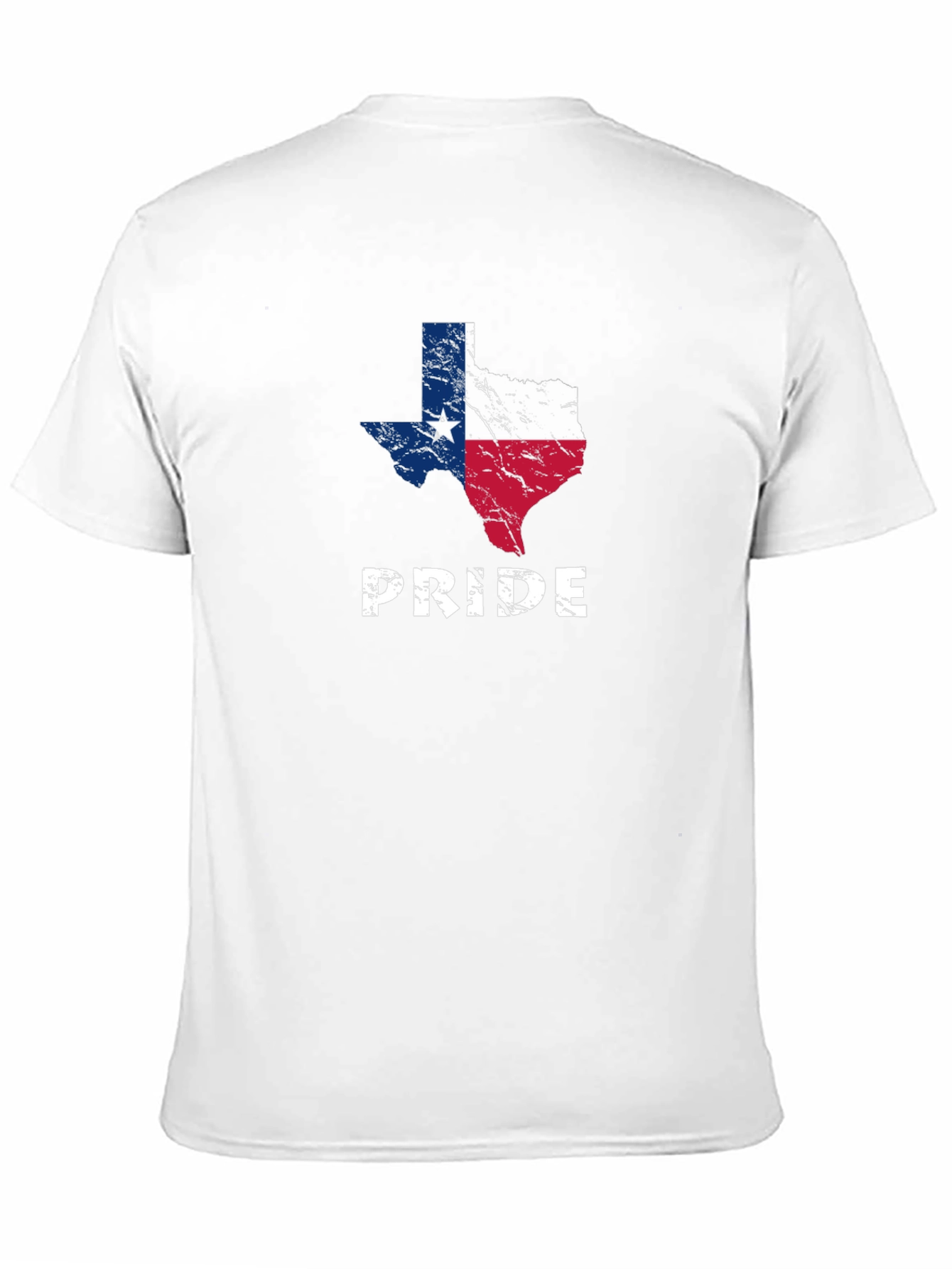 Texas Pride Graphic Tee - Distressed Flag Design