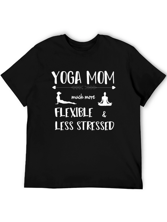 Yoga Mom T-Shirt: Flexible & Less Stressed Tee