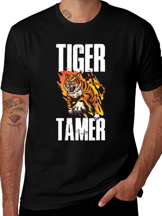 Tiger Tamer Graphic T-Shirt - Bold Design
